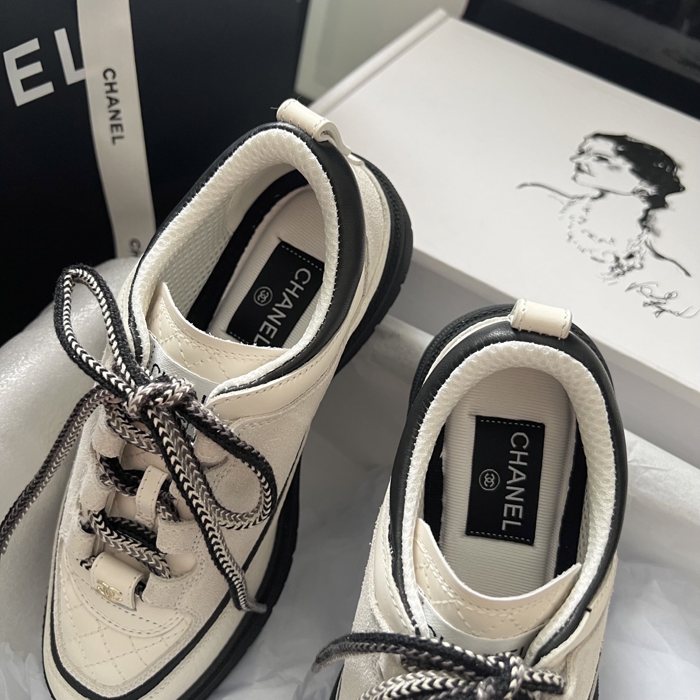 Chanel Sneakers Mesh Breathable L-s