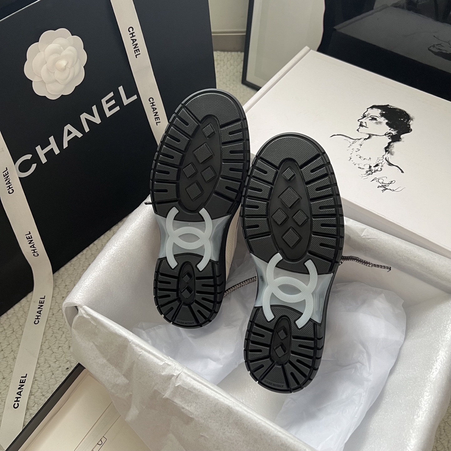 Chanel Sneakers Mesh Breathable L-s