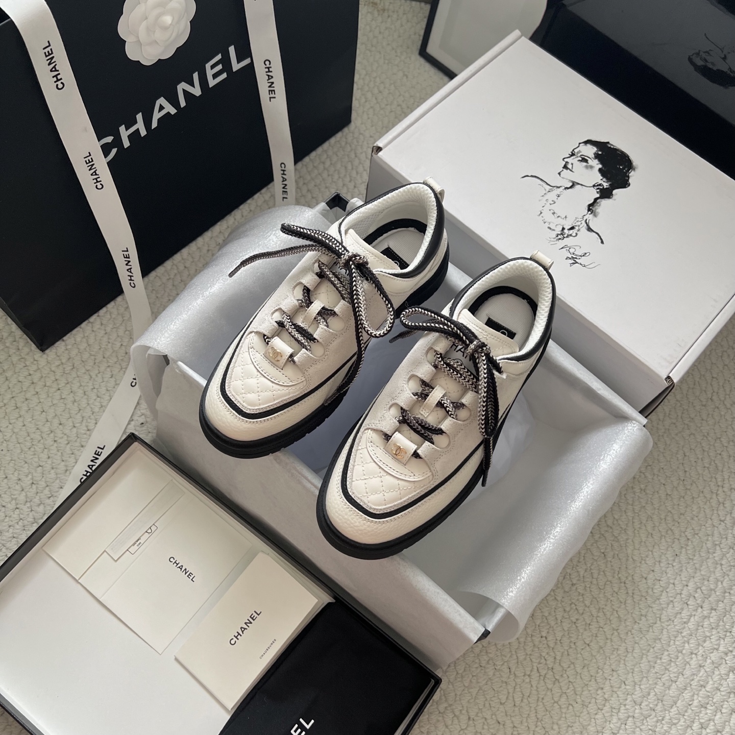 Chanel Sneakers Mesh Breathable L-s