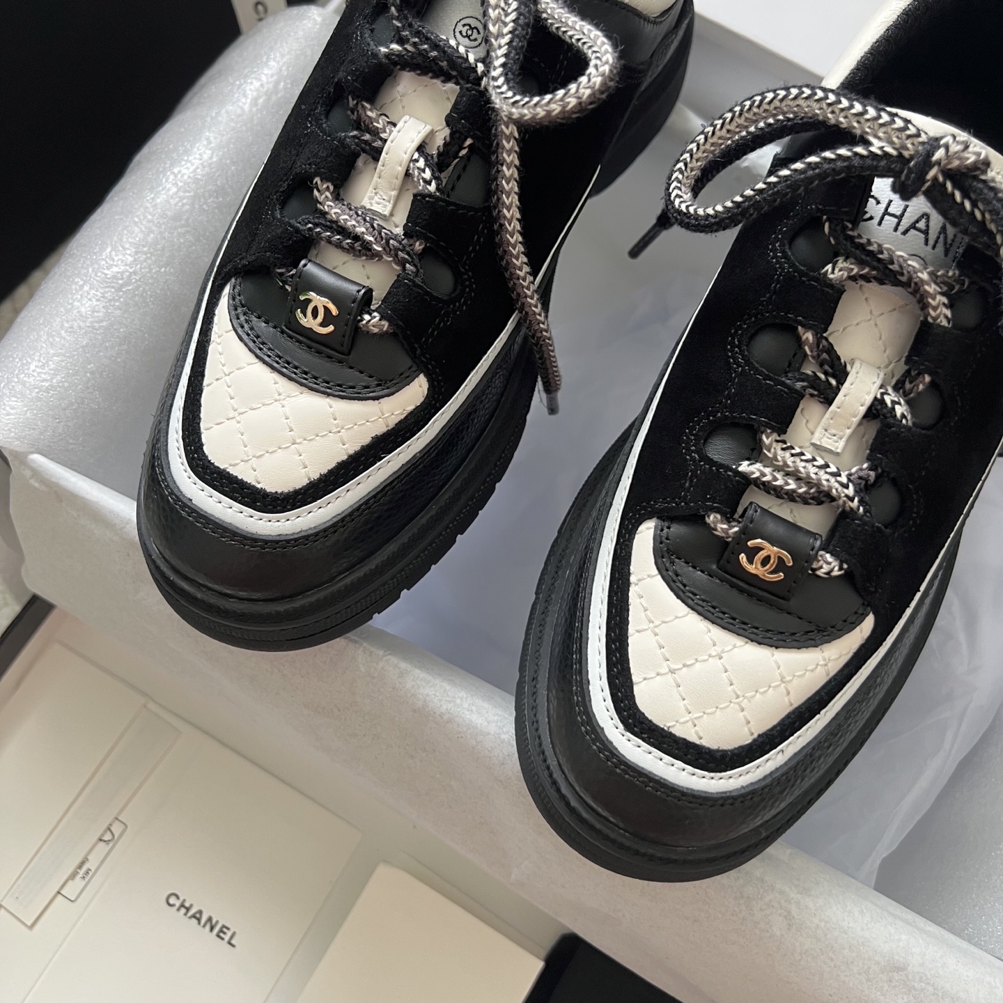Chanel Sneakers Mesh Breathable L-s