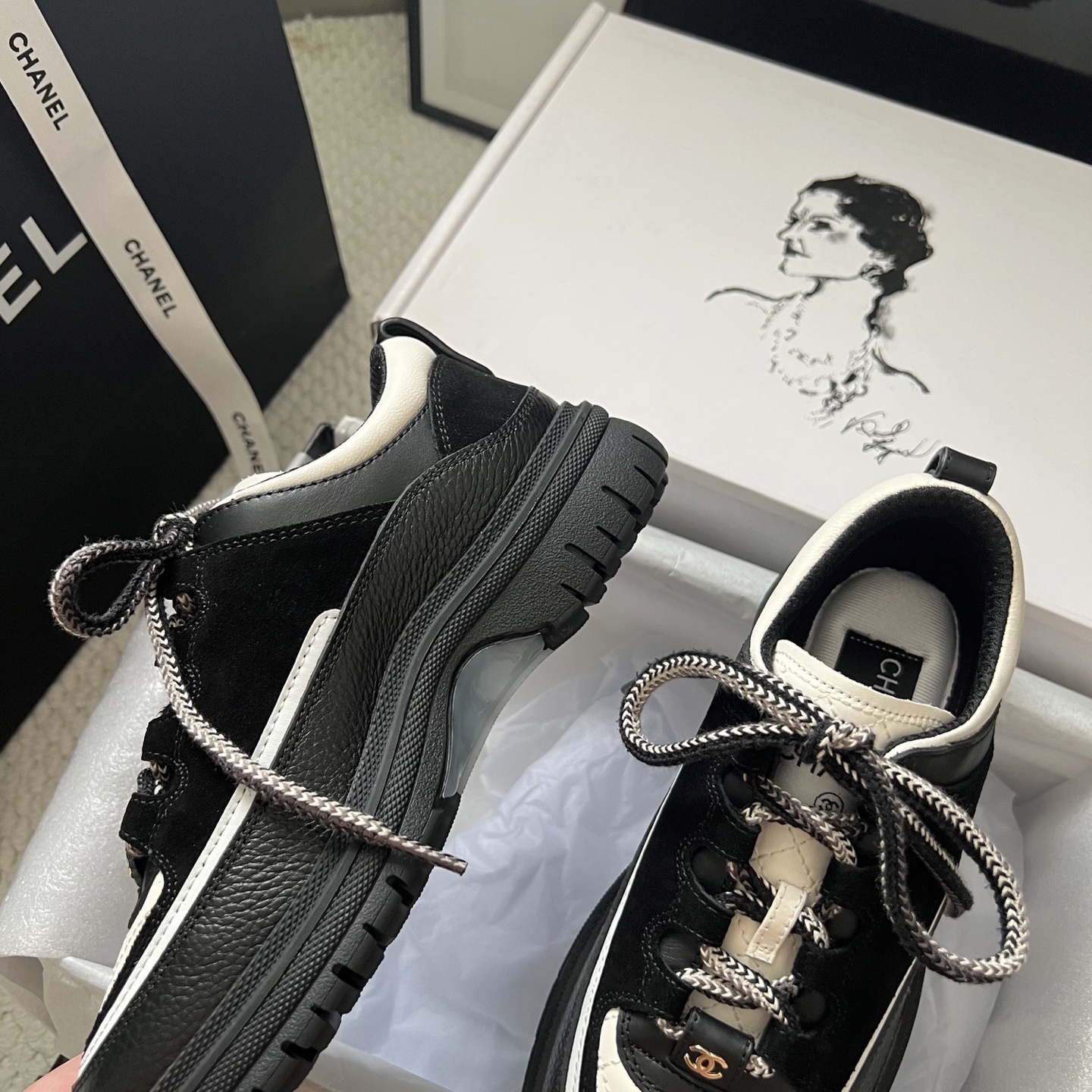 Chanel Sneakers Mesh Breathable L-s