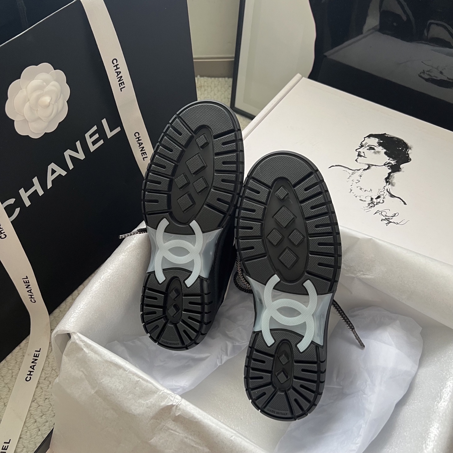 Chanel Sneakers Mesh Breathable L-s