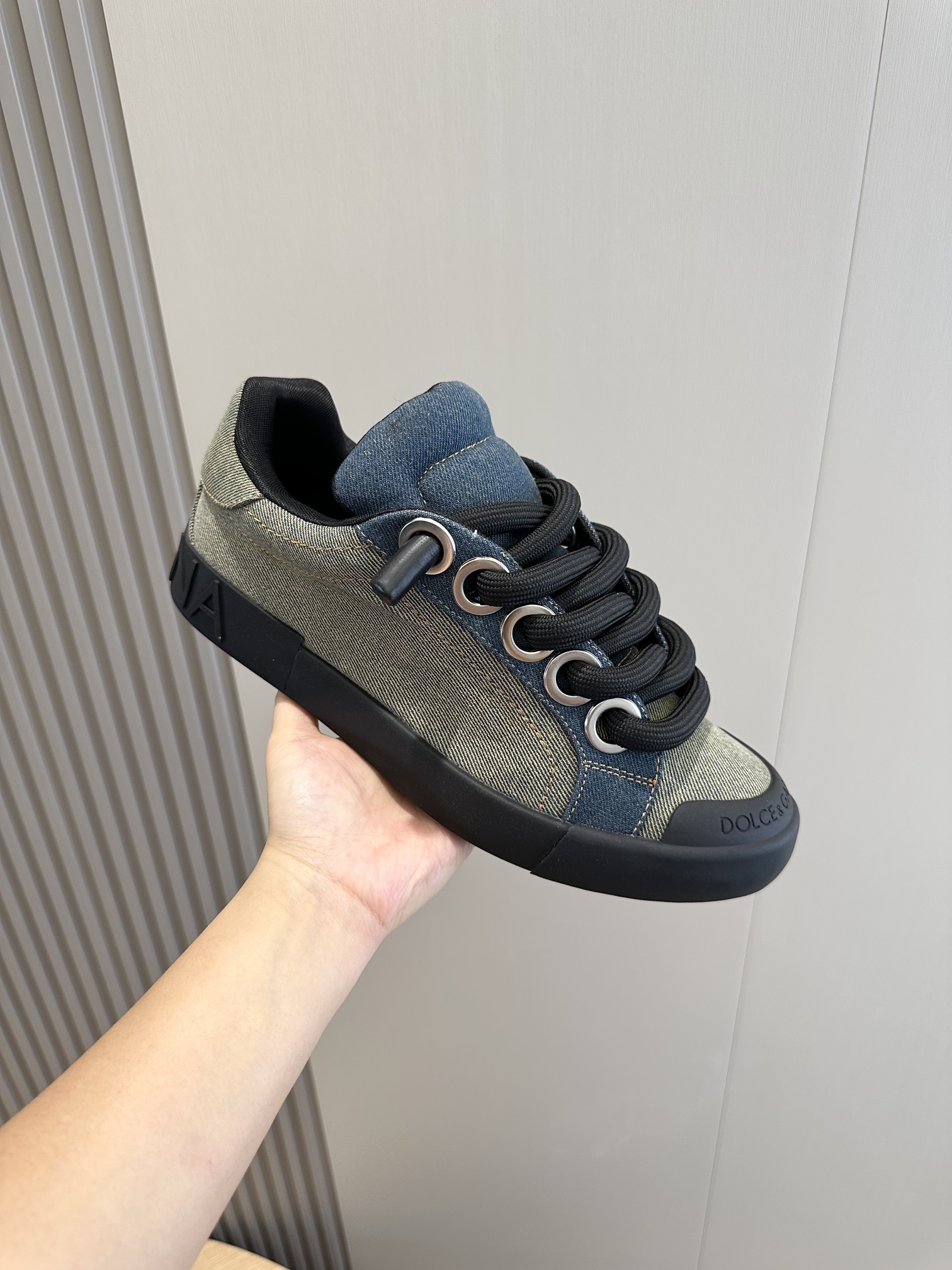 Dolce Gabbana Male Sneakers Breathable S