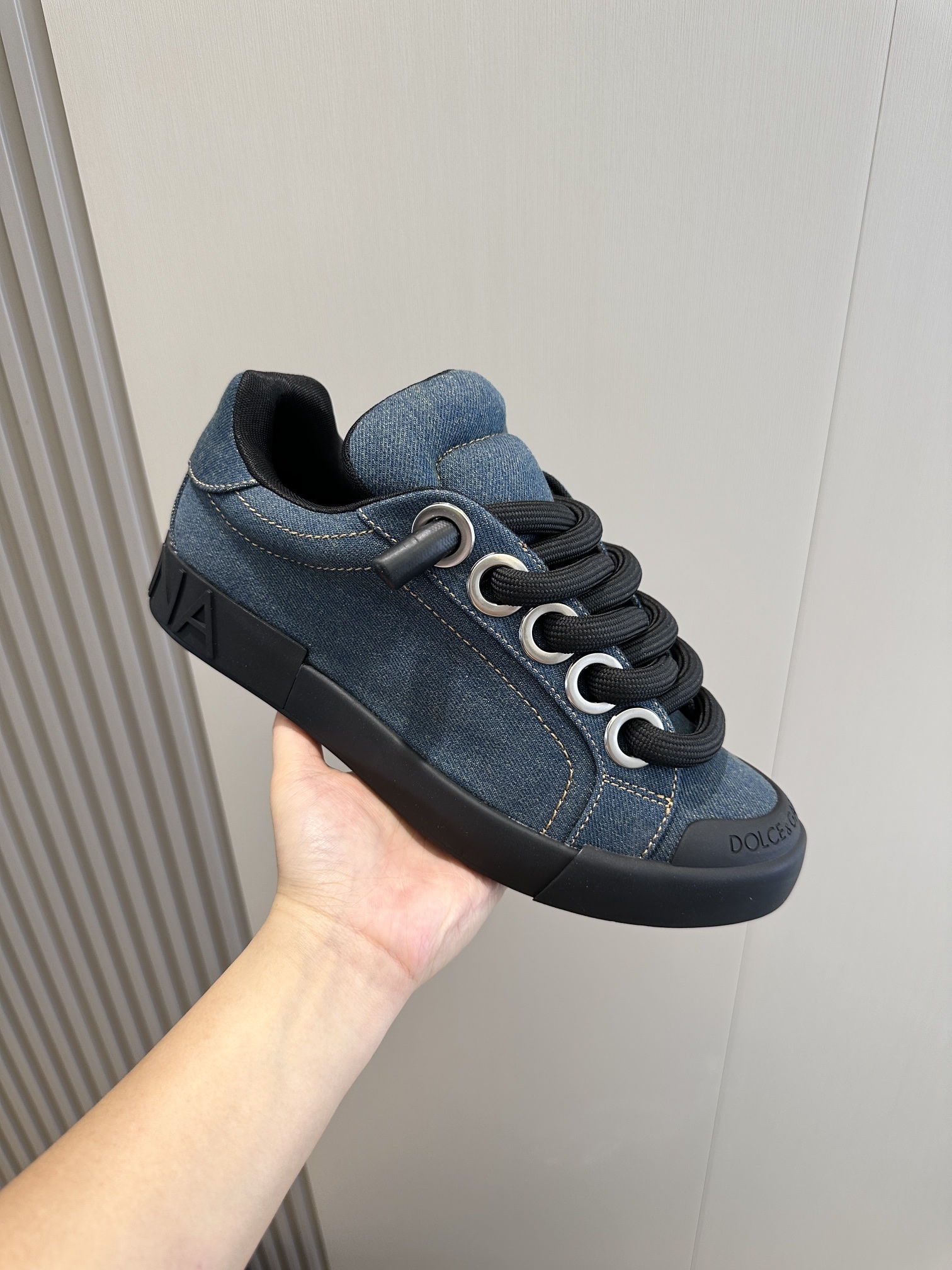 Dolce Gabbana Male Sneakers Breathable S