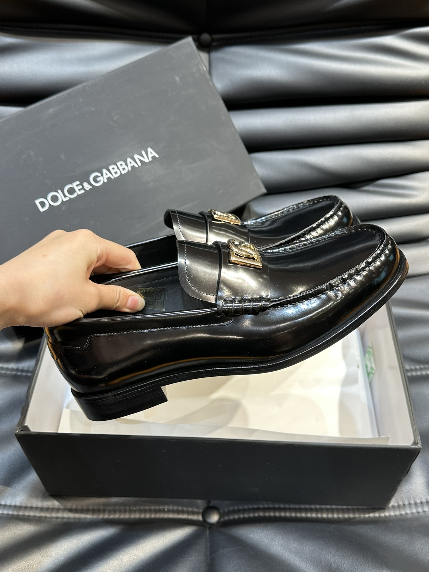 Dolce Gabbana Male Leather Shoes Real Leather Breathable S