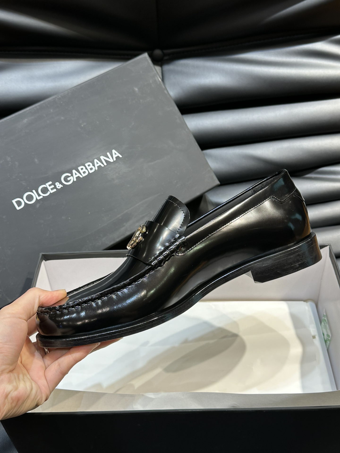 Dolce Gabbana Male Leather Shoes Real Leather Breathable S