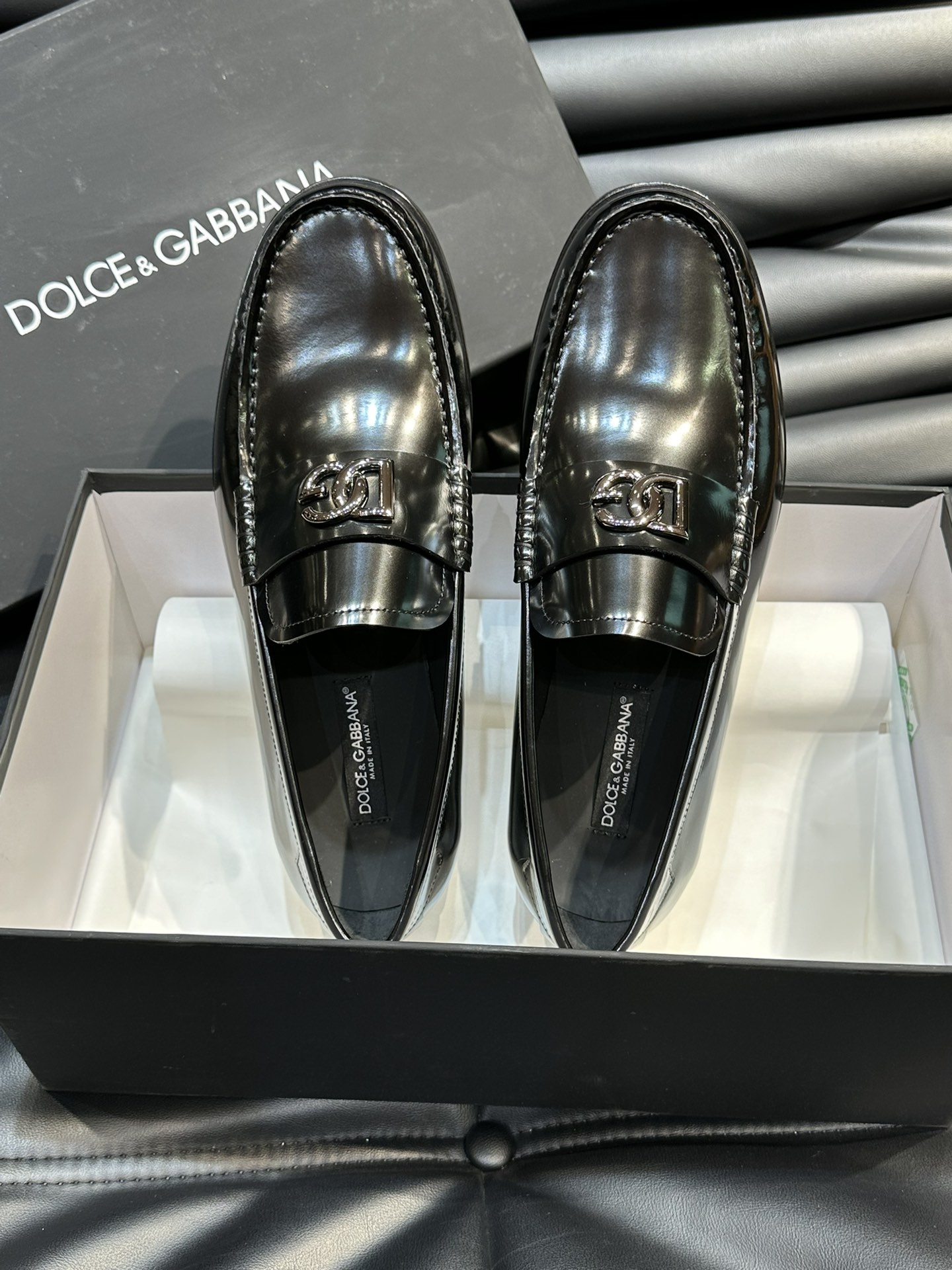Dolce Gabbana Male Leather Shoes Real Leather Breathable S