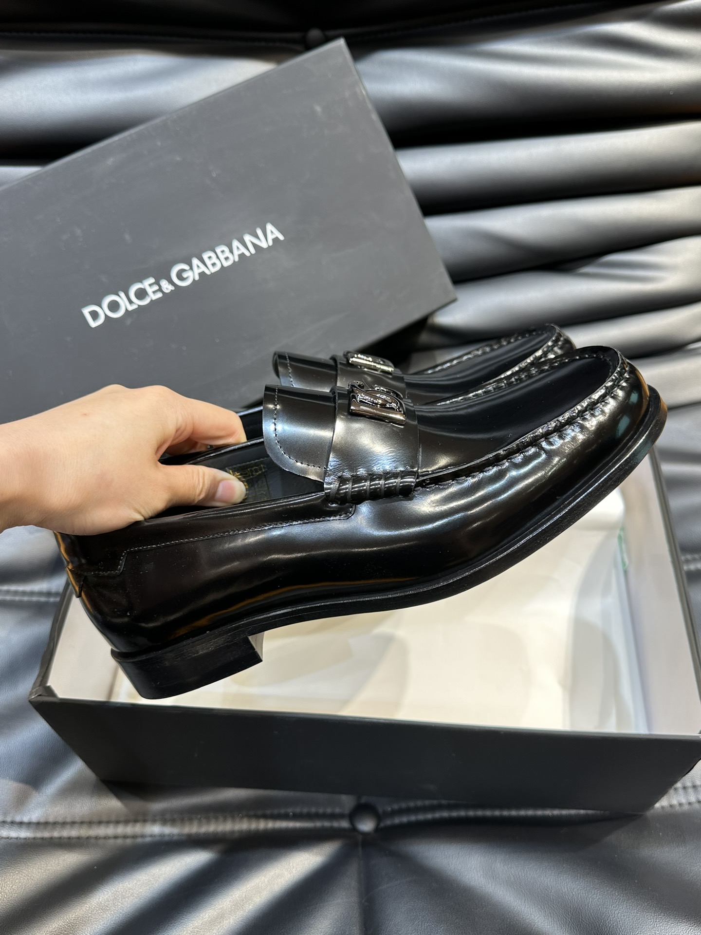 Dolce Gabbana Male Leather Shoes Real Leather Breathable S