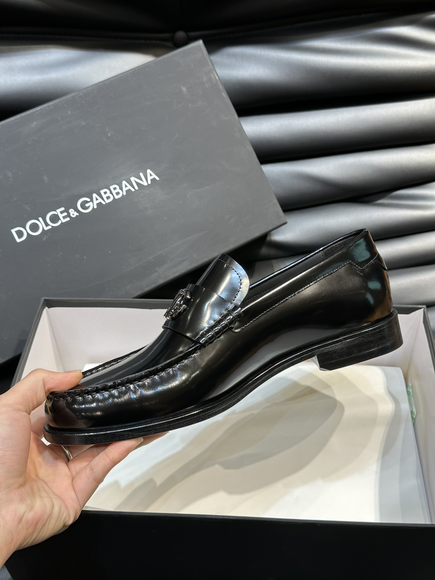 Dolce Gabbana Male Leather Shoes Real Leather Breathable S