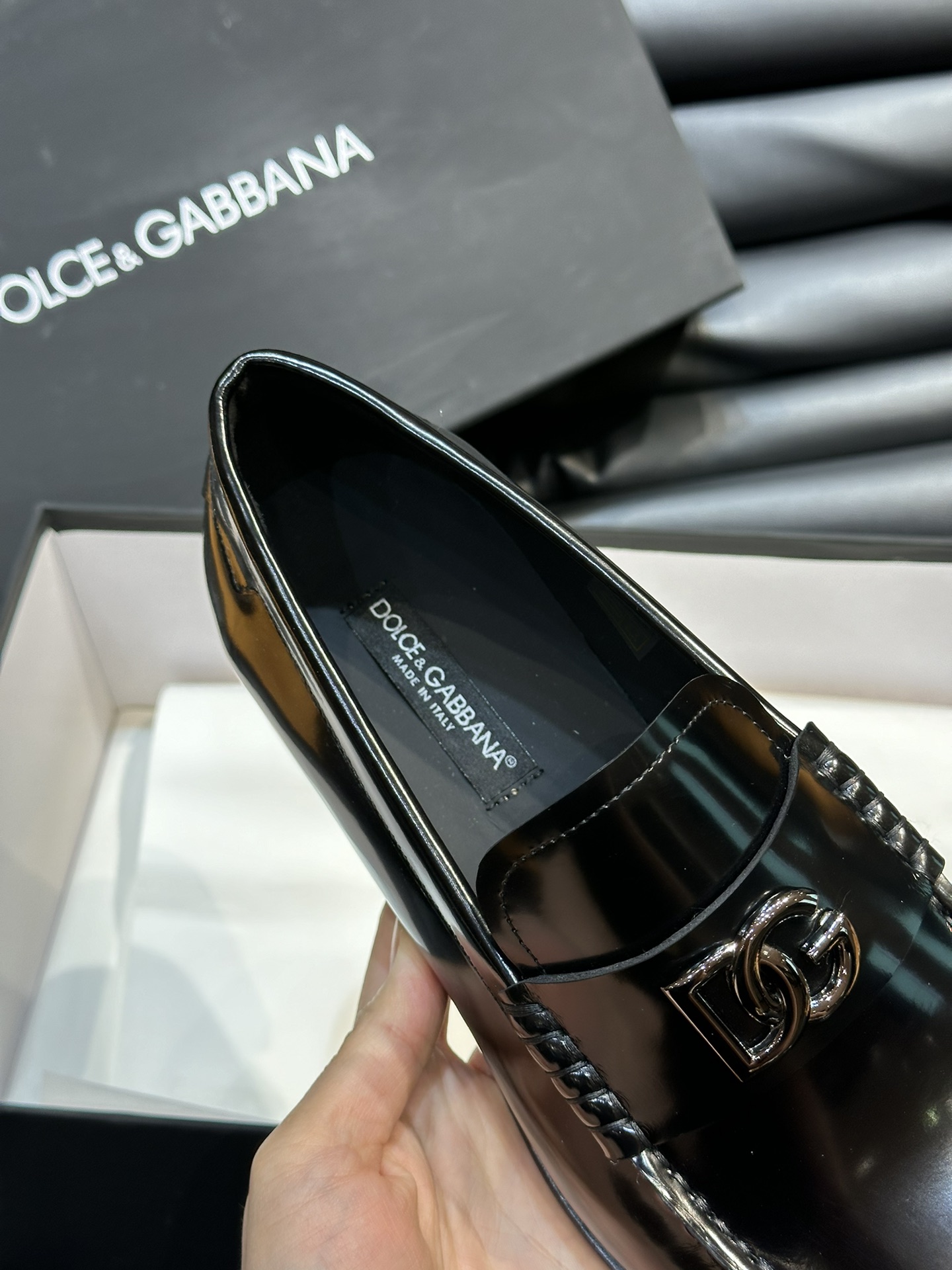 Dolce Gabbana Male Leather Shoes Real Leather Breathable S