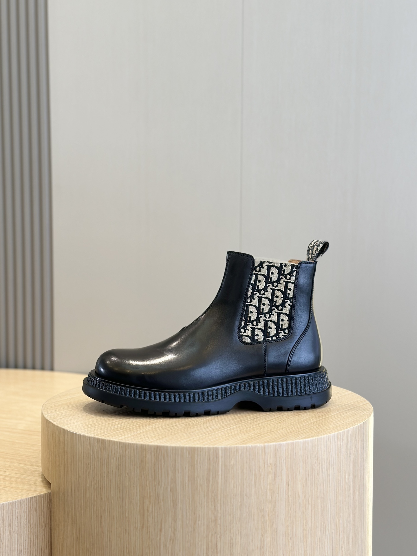 Male Boots Cow Leather Black L-s