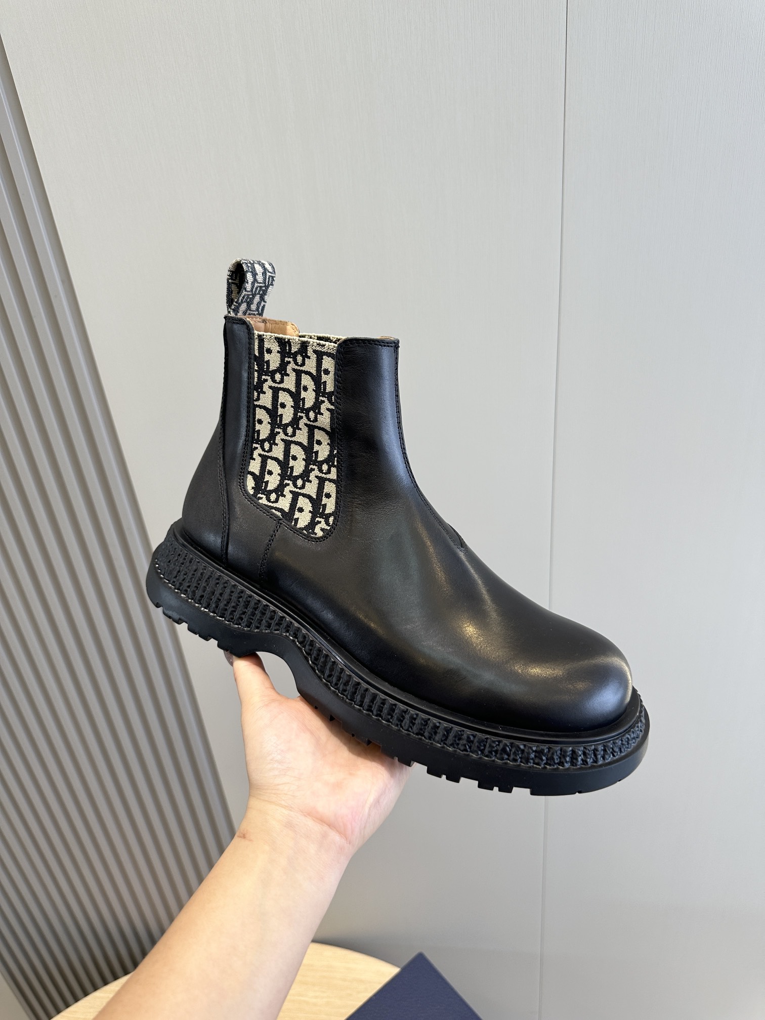 Male Boots Cow Leather Black L-s