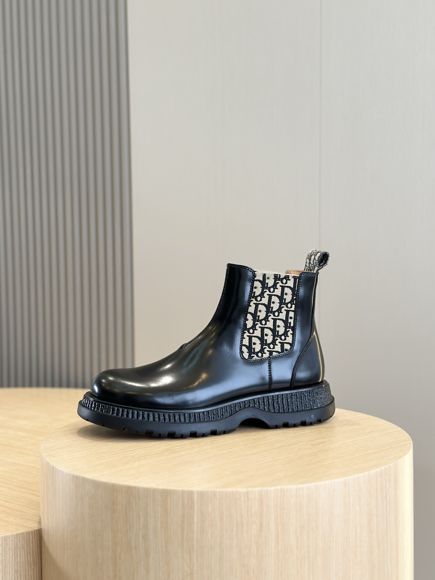 Male Boots Cow Leather Black L-s