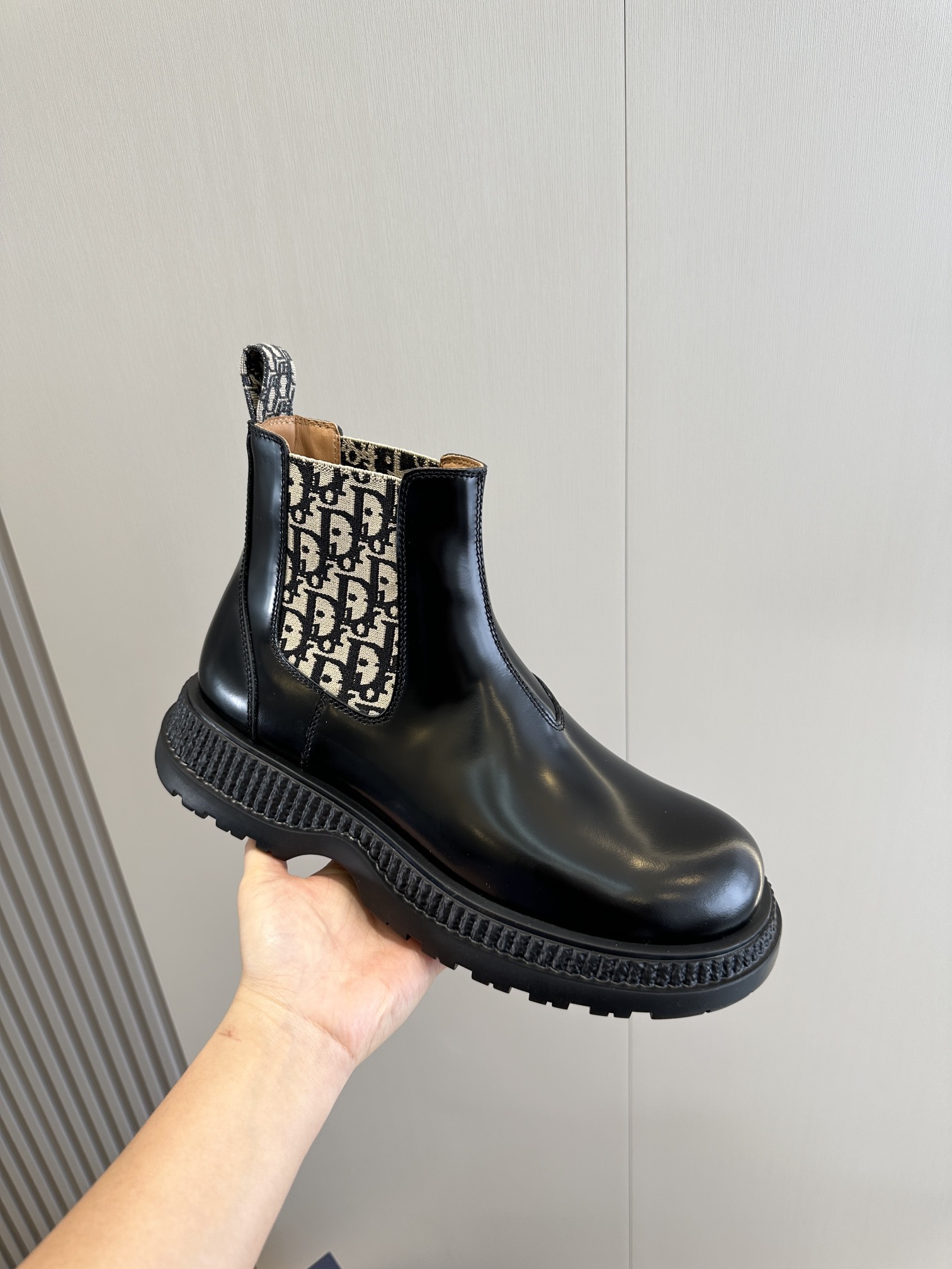 Male Boots Cow Leather Black L-s