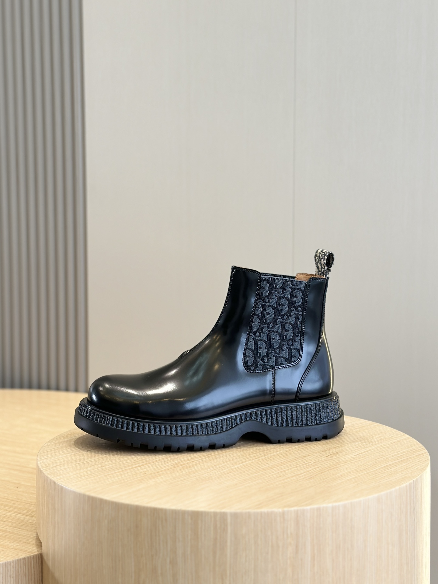 Male Boots Cow Leather Black L-s