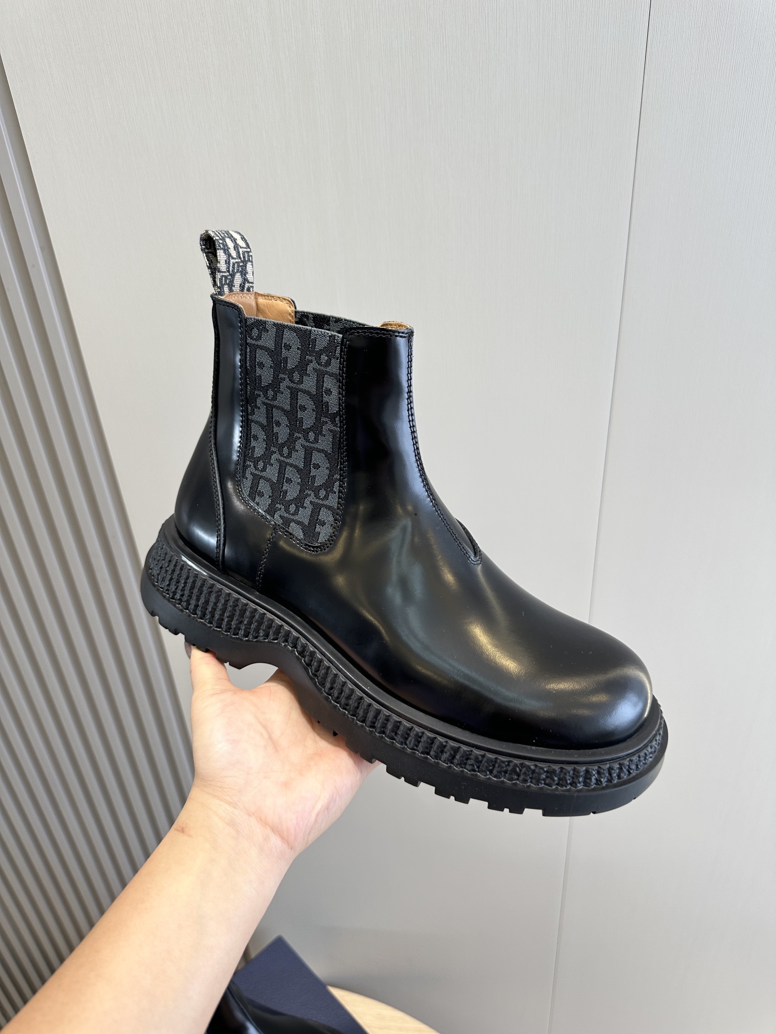 Male Boots Cow Leather Black L-s