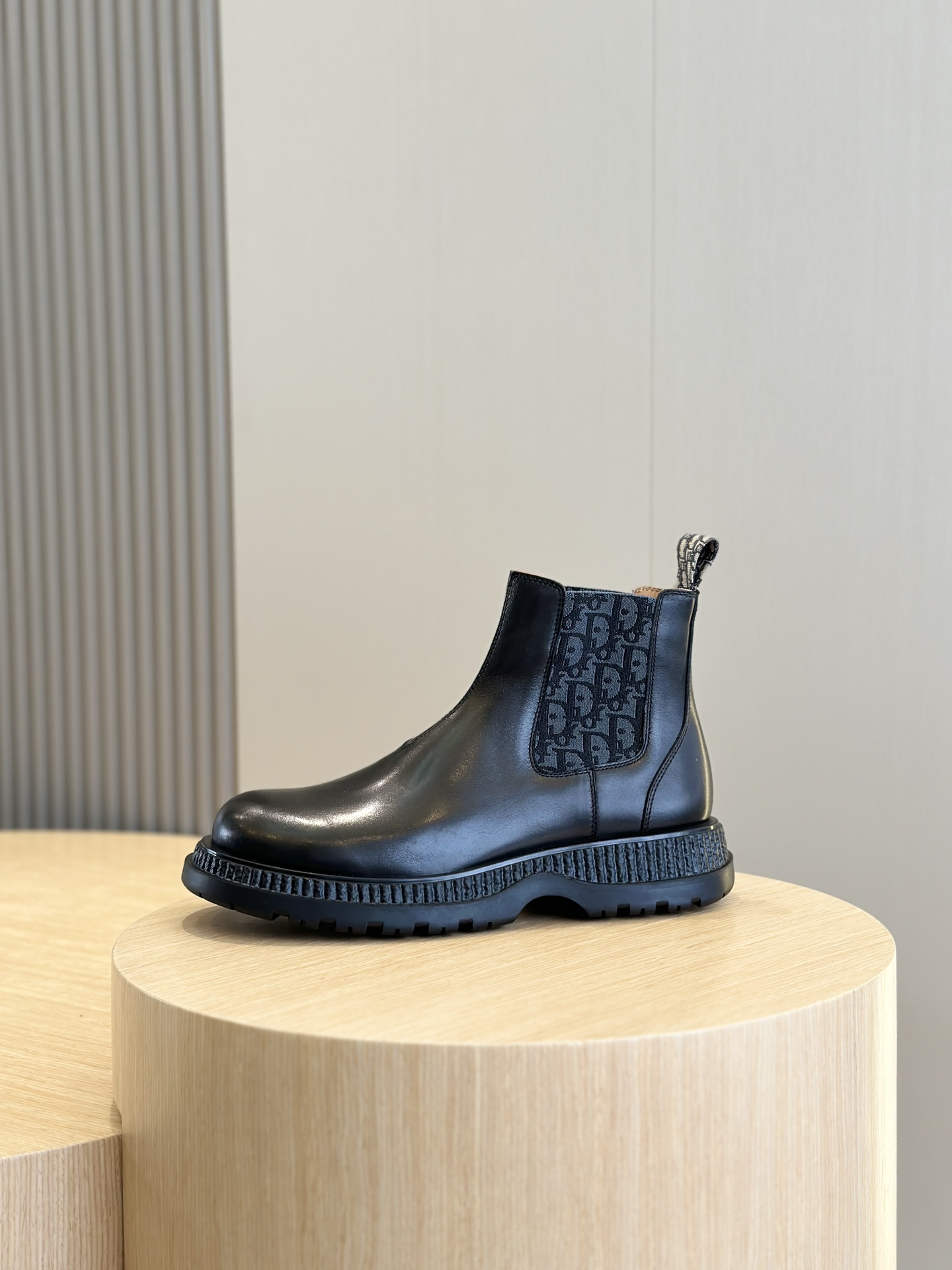 Male Boots Cow Leather Black L-s