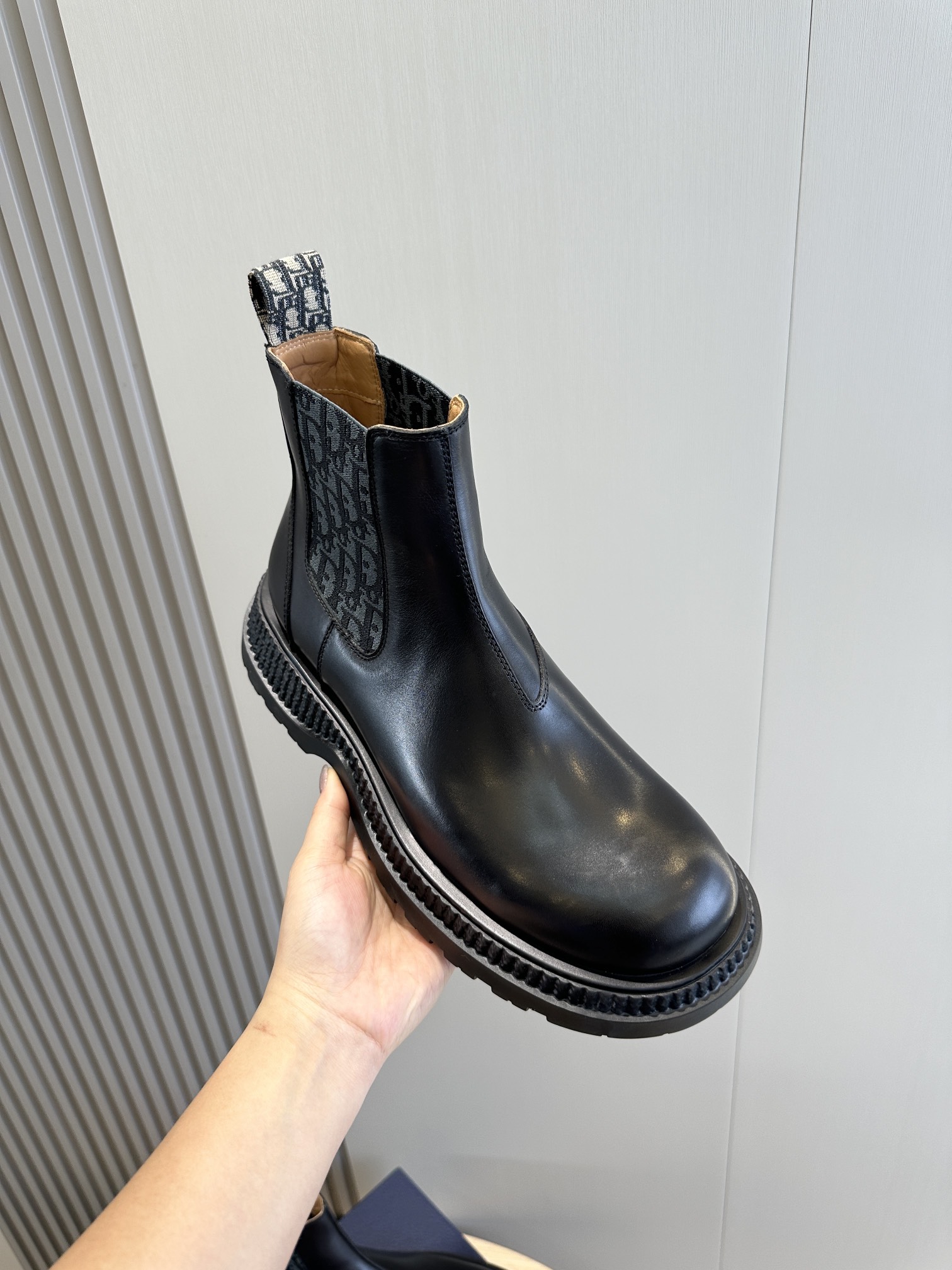 Male Boots Cow Leather Black L-s