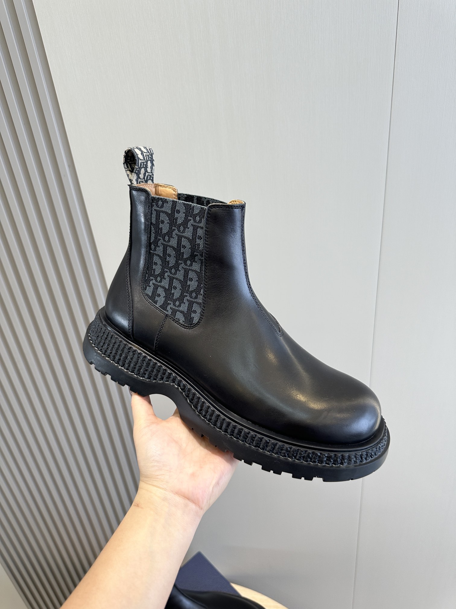 Male Boots Cow Leather Black L-s