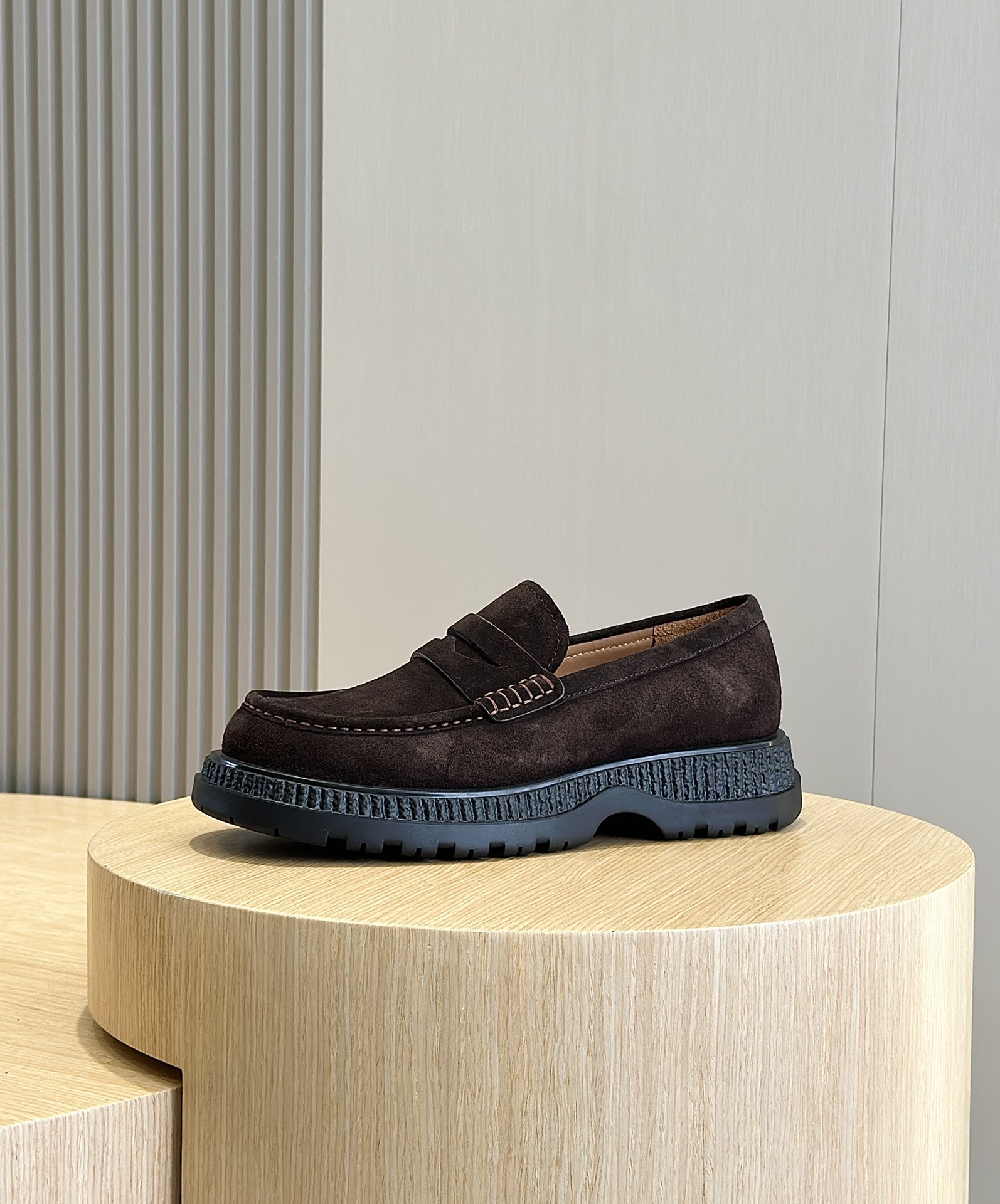 Dior Male Leather Shoes Cow Leather Brown L-s