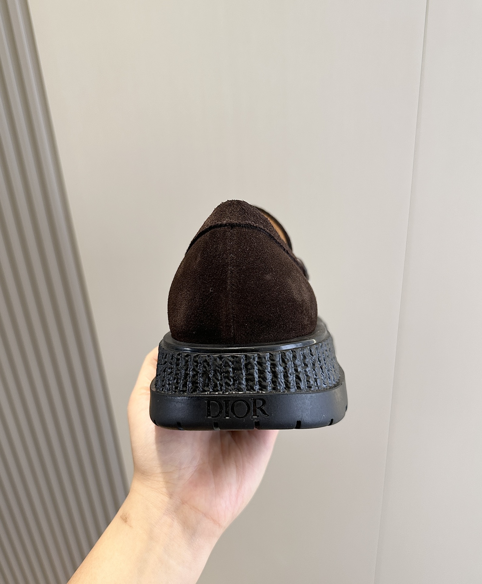 Dior Male Leather Shoes Cow Leather Brown L-s