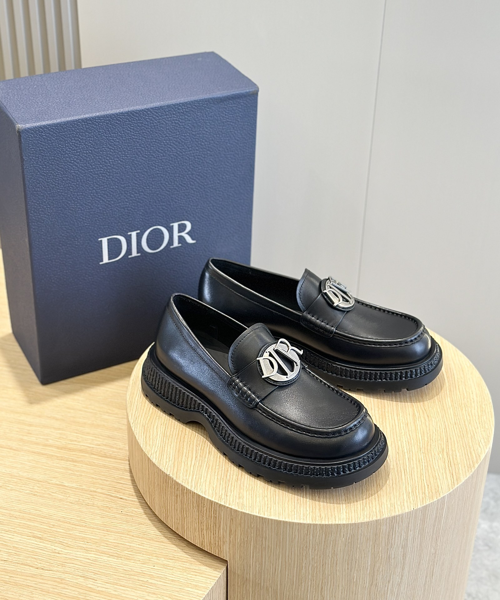 Dior Male Leather Shoes Cow Leather Brown L-s