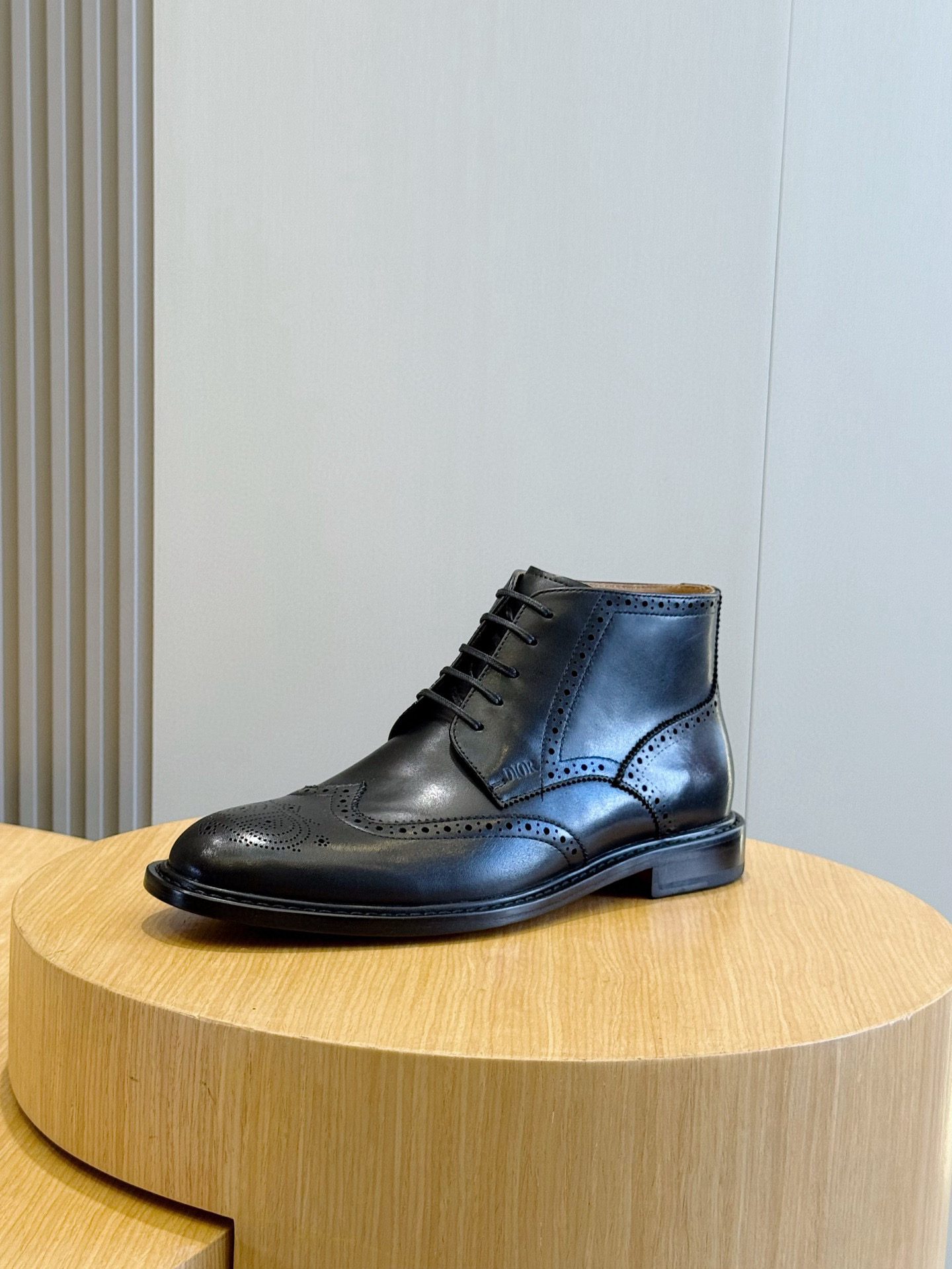 Dior Male Boots Real Leather Black S