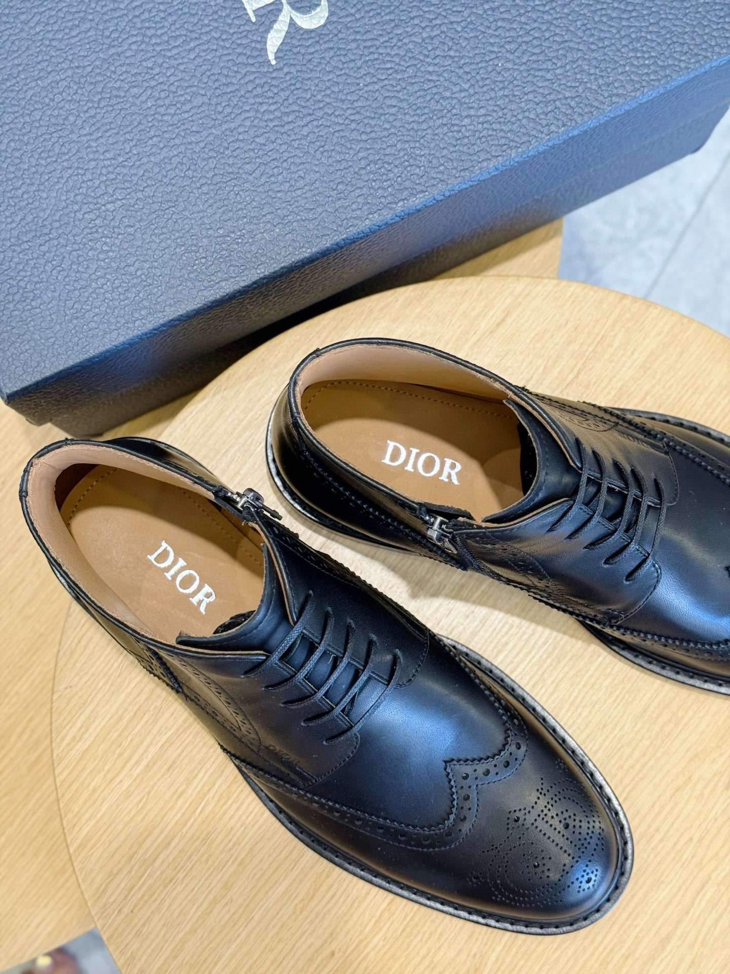 Dior Male Boots Real Leather Black S