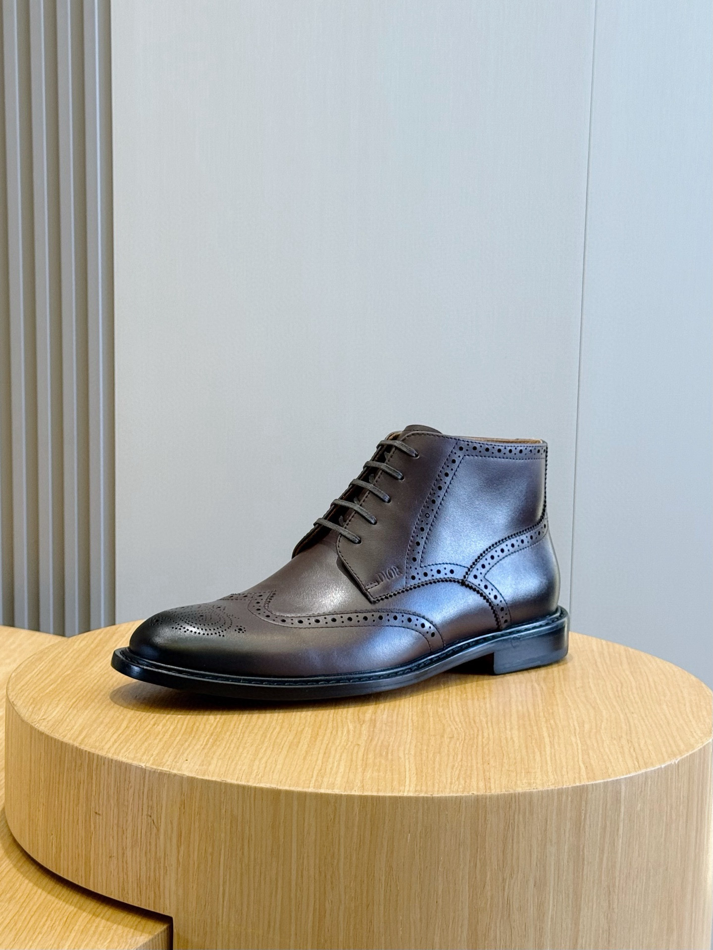 Dior Male Boots Real Leather Black S