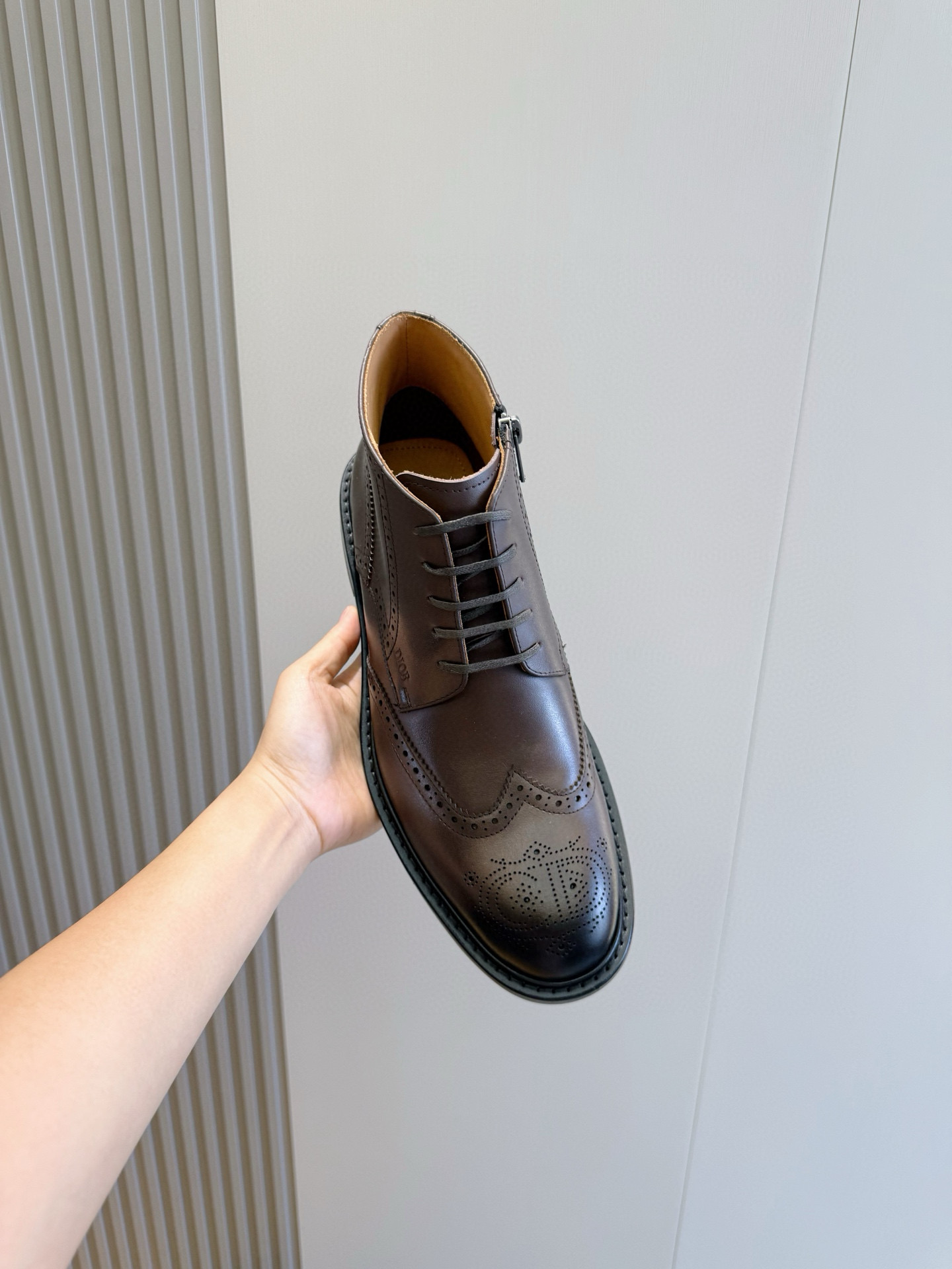 Dior Male Boots Real Leather Black S