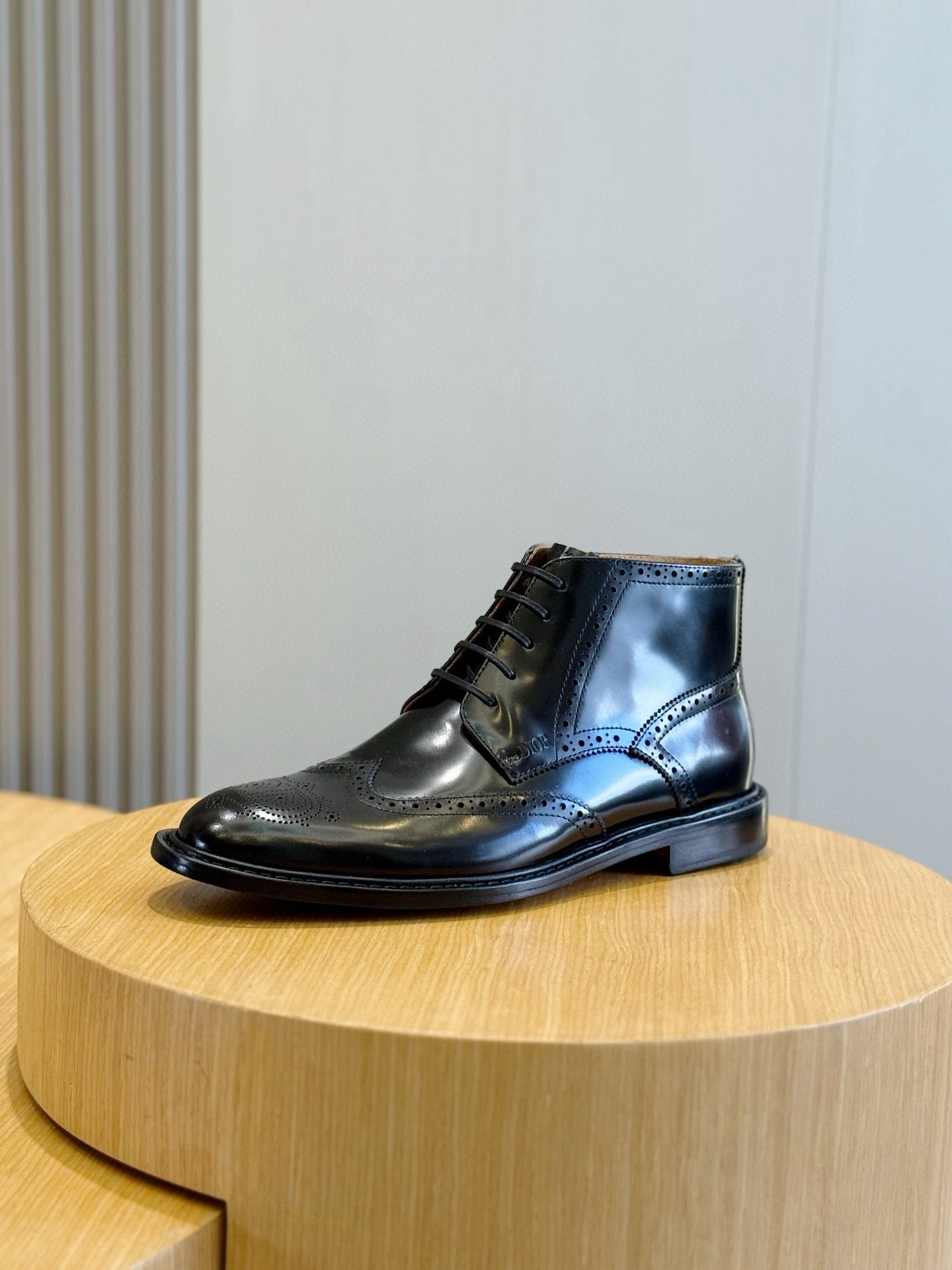 Dior Male Boots Real Leather Black S