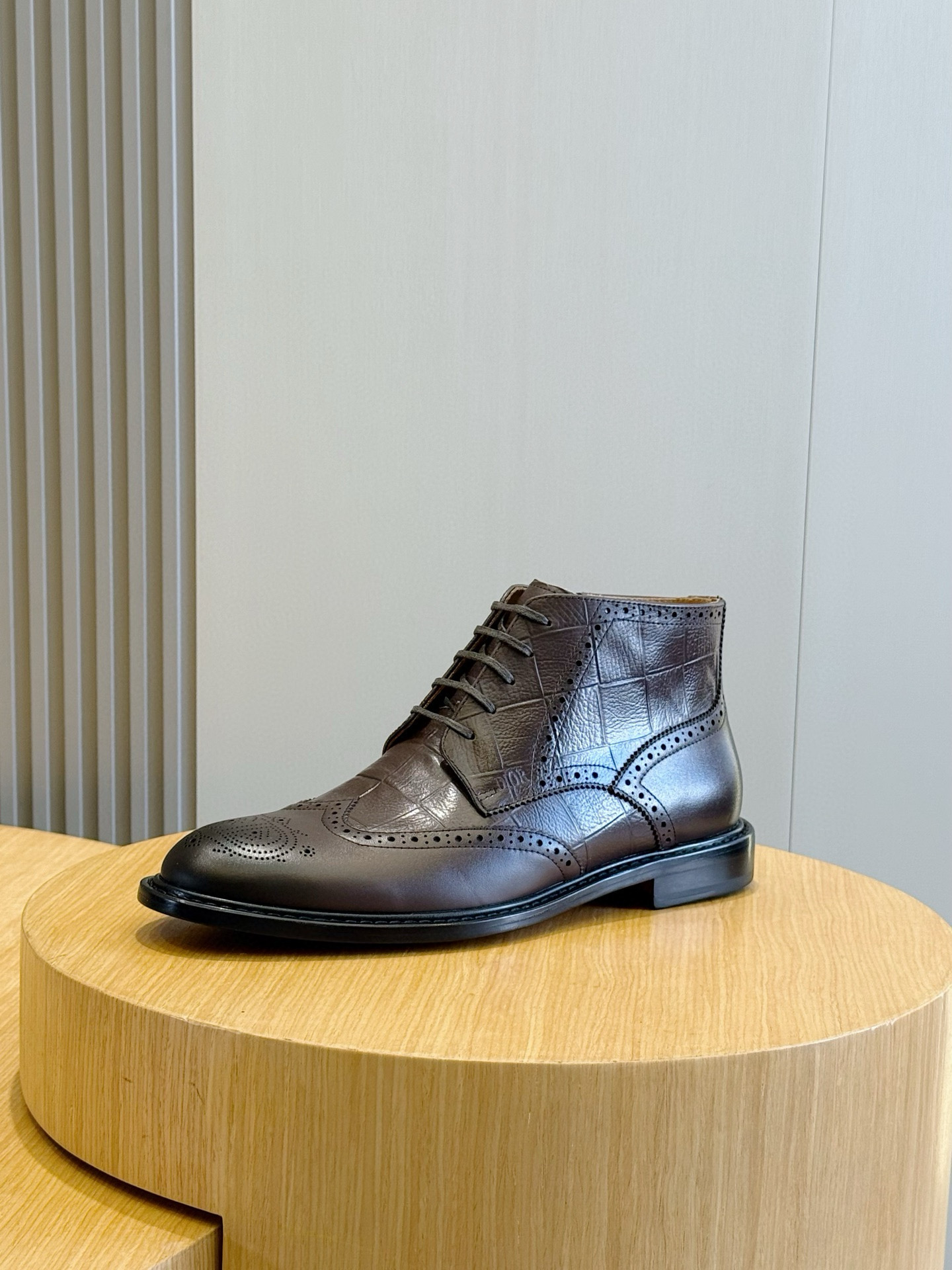 Dior Male Boots Real Leather Black S