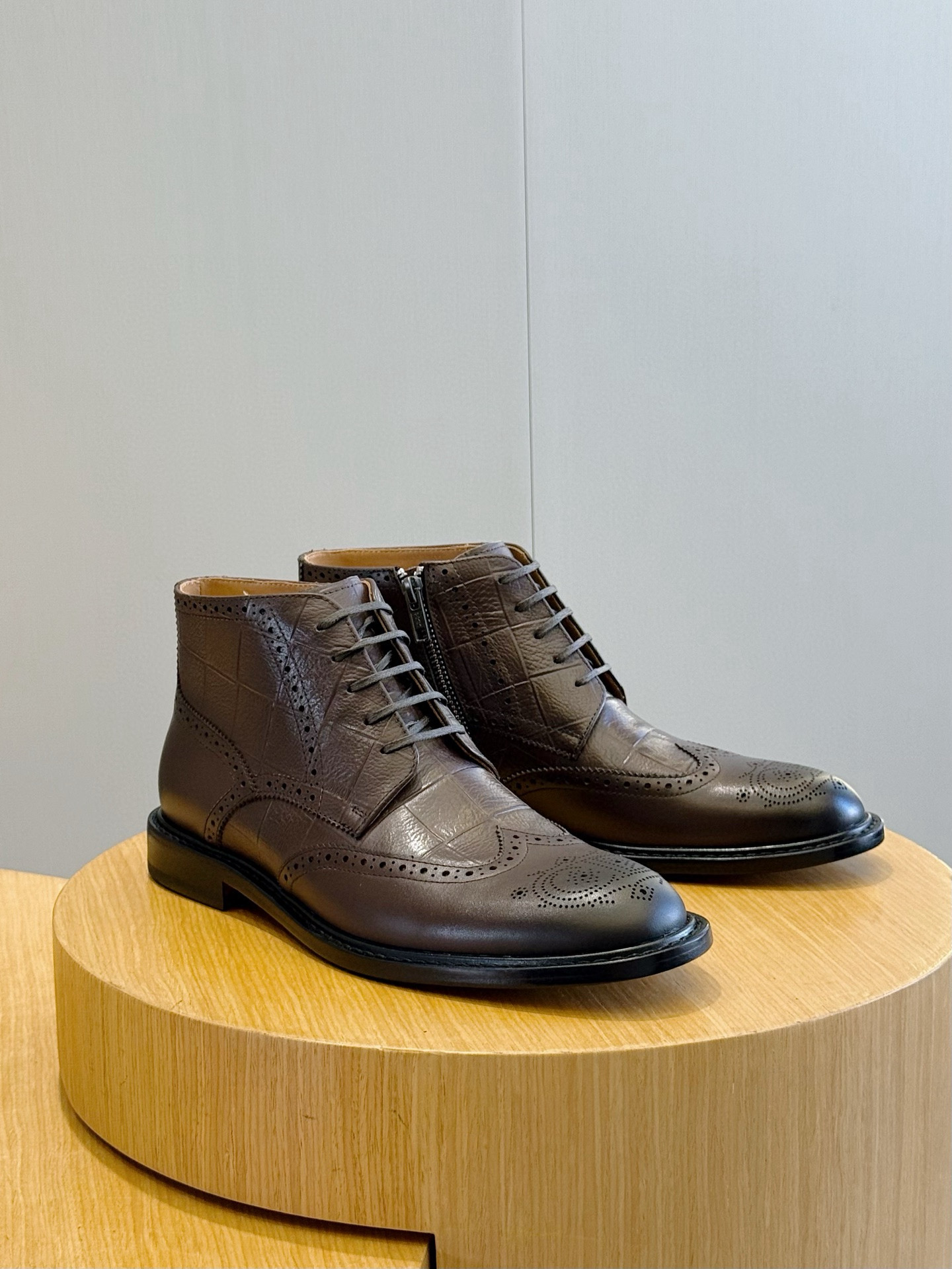 Dior Male Boots Real Leather Black S