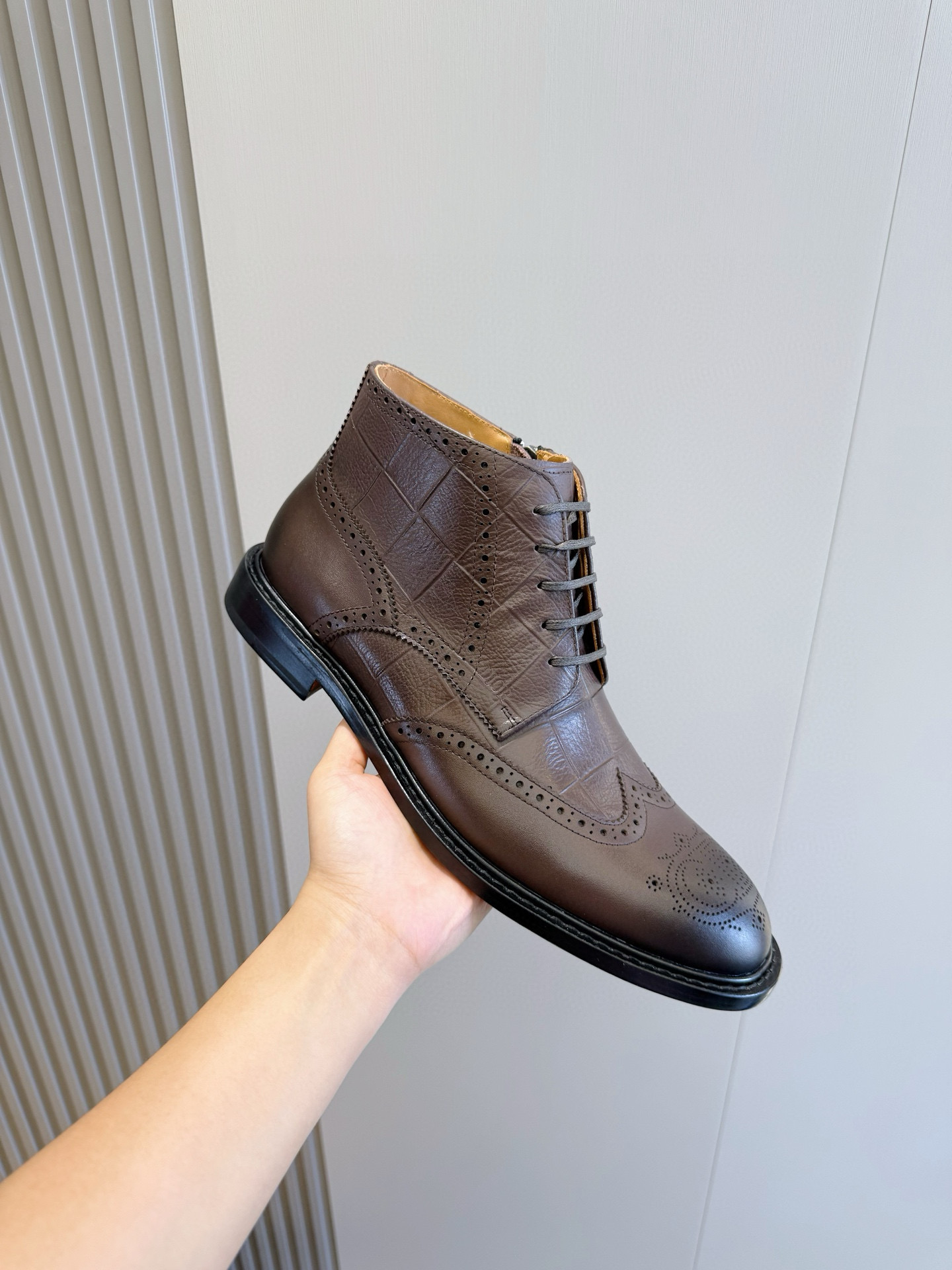 Dior Male Boots Real Leather Black S