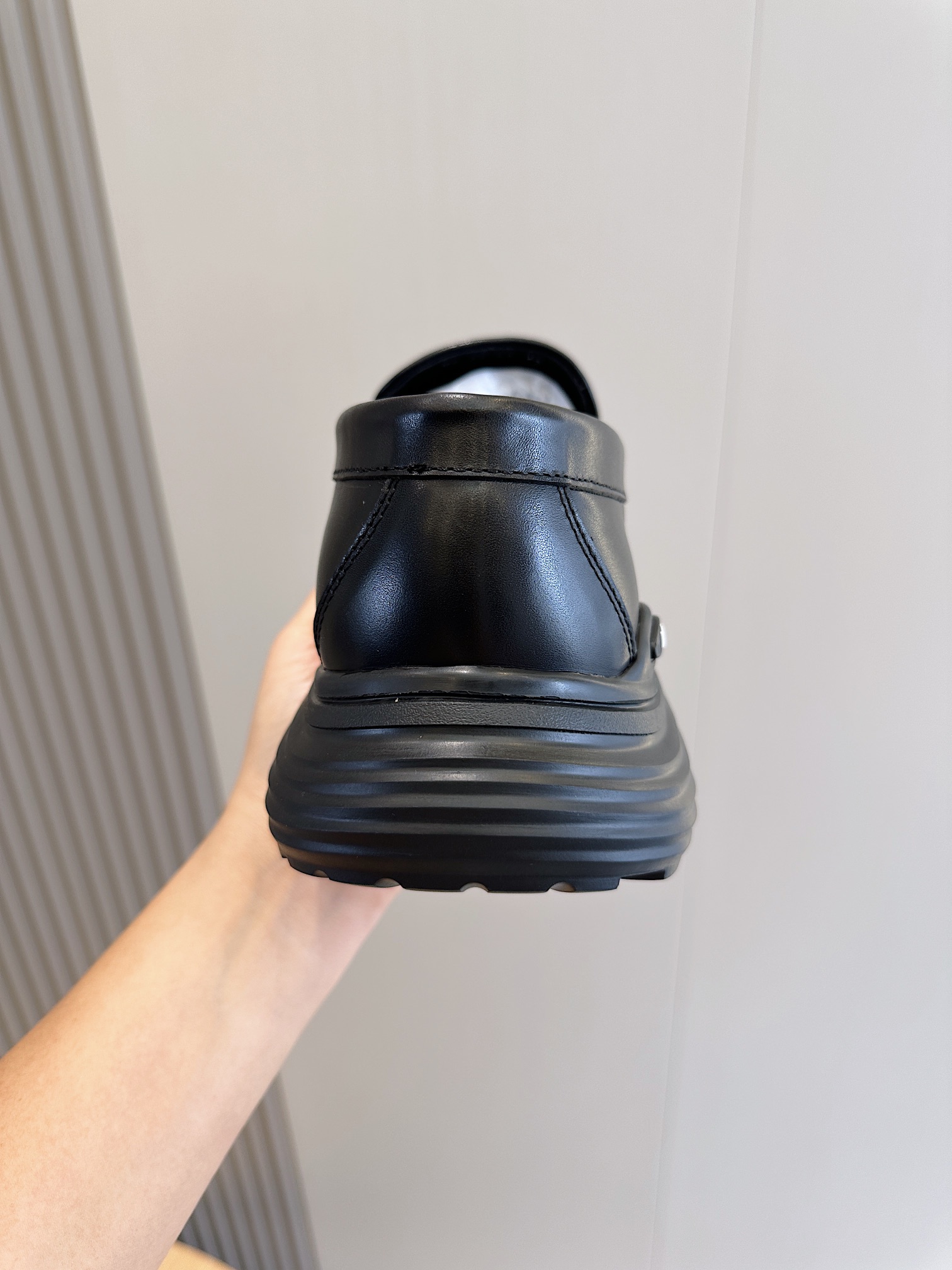 Dior Male Loafers Cow Leather Black M-s