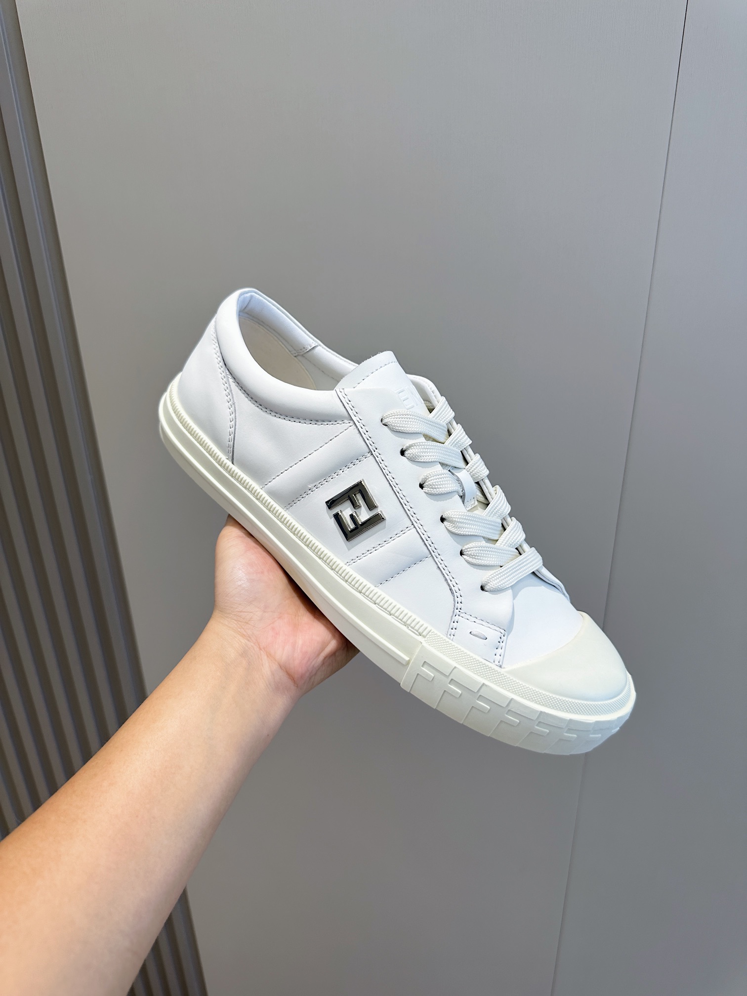 Fendi Male Leather Shoes Cow Leather M-s