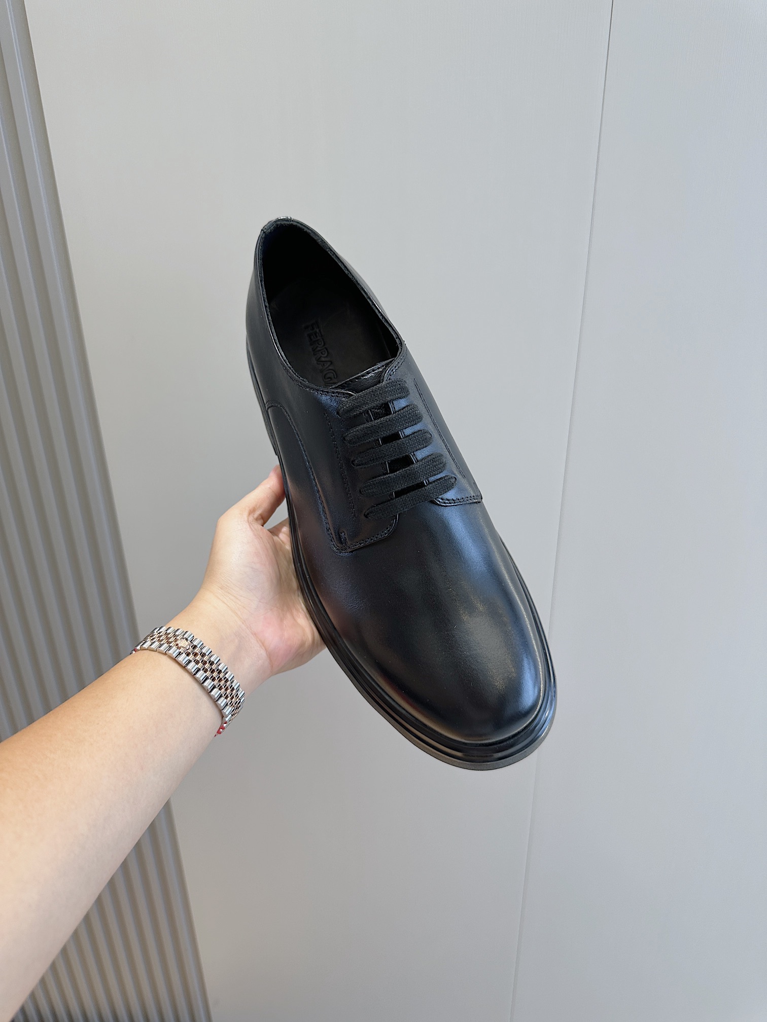 Ferragamo Male Leather Shoes Cow Leather M-s