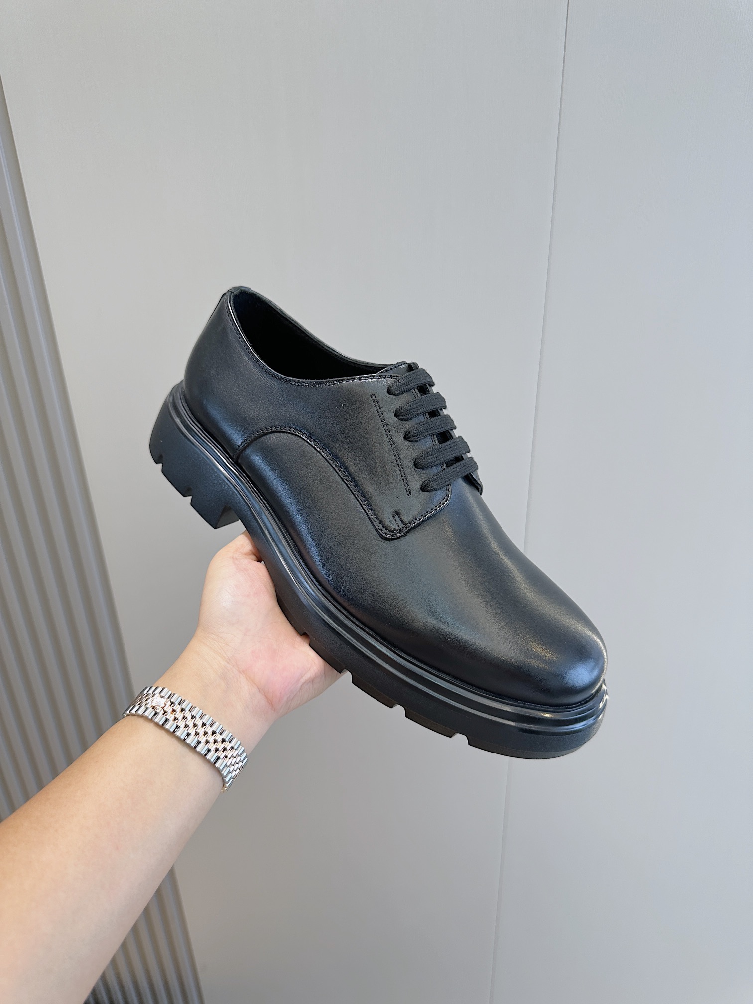 Ferragamo Male Leather Shoes Cow Leather M-s