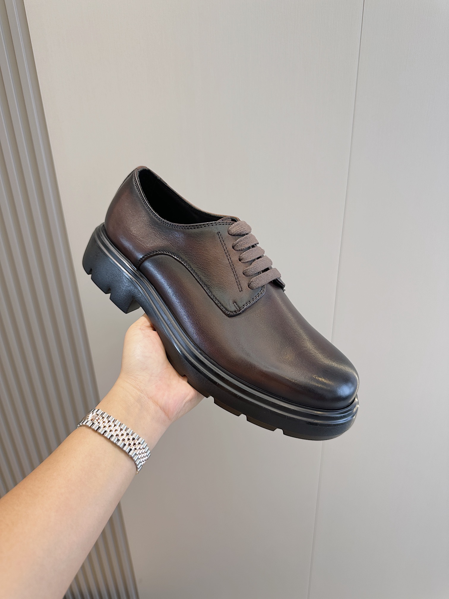 Ferragamo Male Leather Shoes Cow Leather M-s