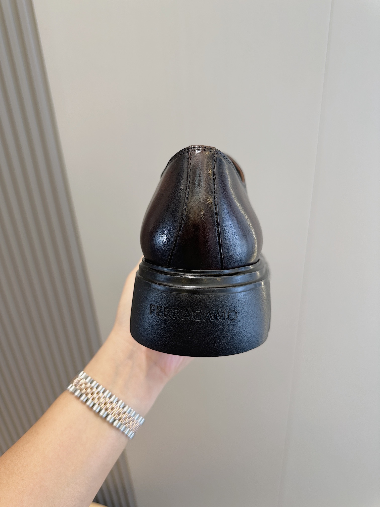 Ferragamo Male Leather Shoes Cow Leather M-s