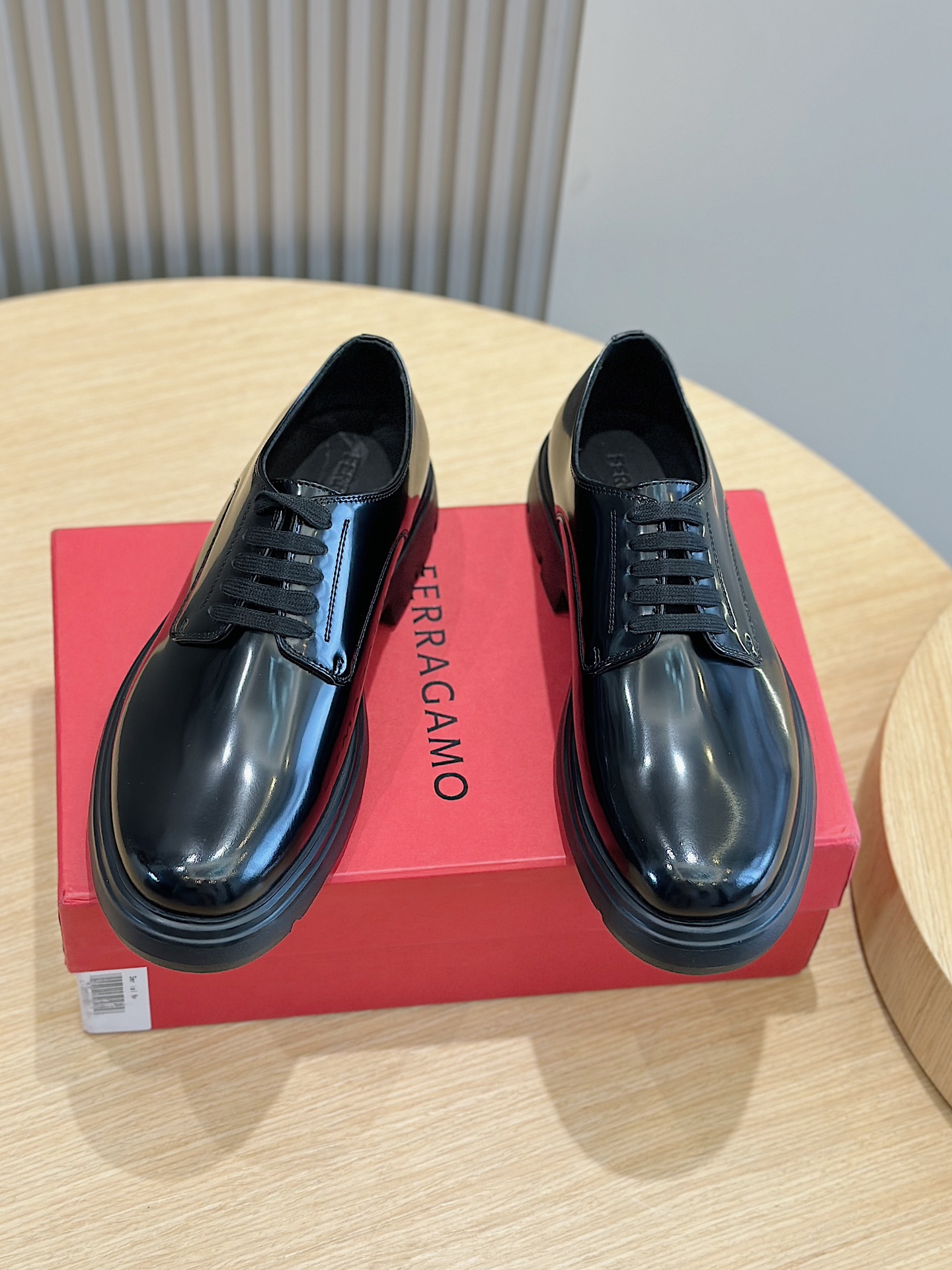 Ferragamo Male Leather Shoes Cow Leather M-s