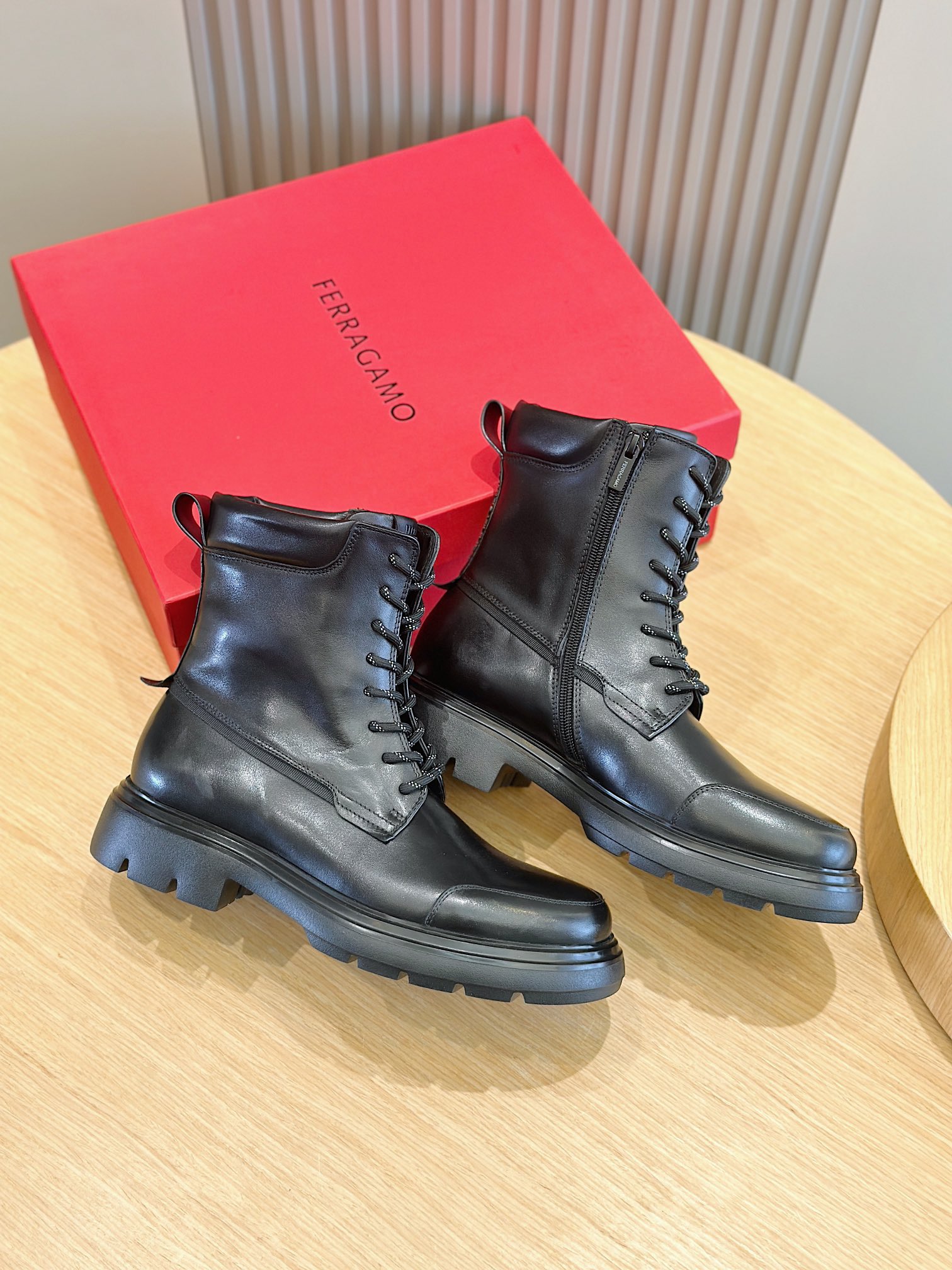 Ferragamo Boots Cow Leather M-s