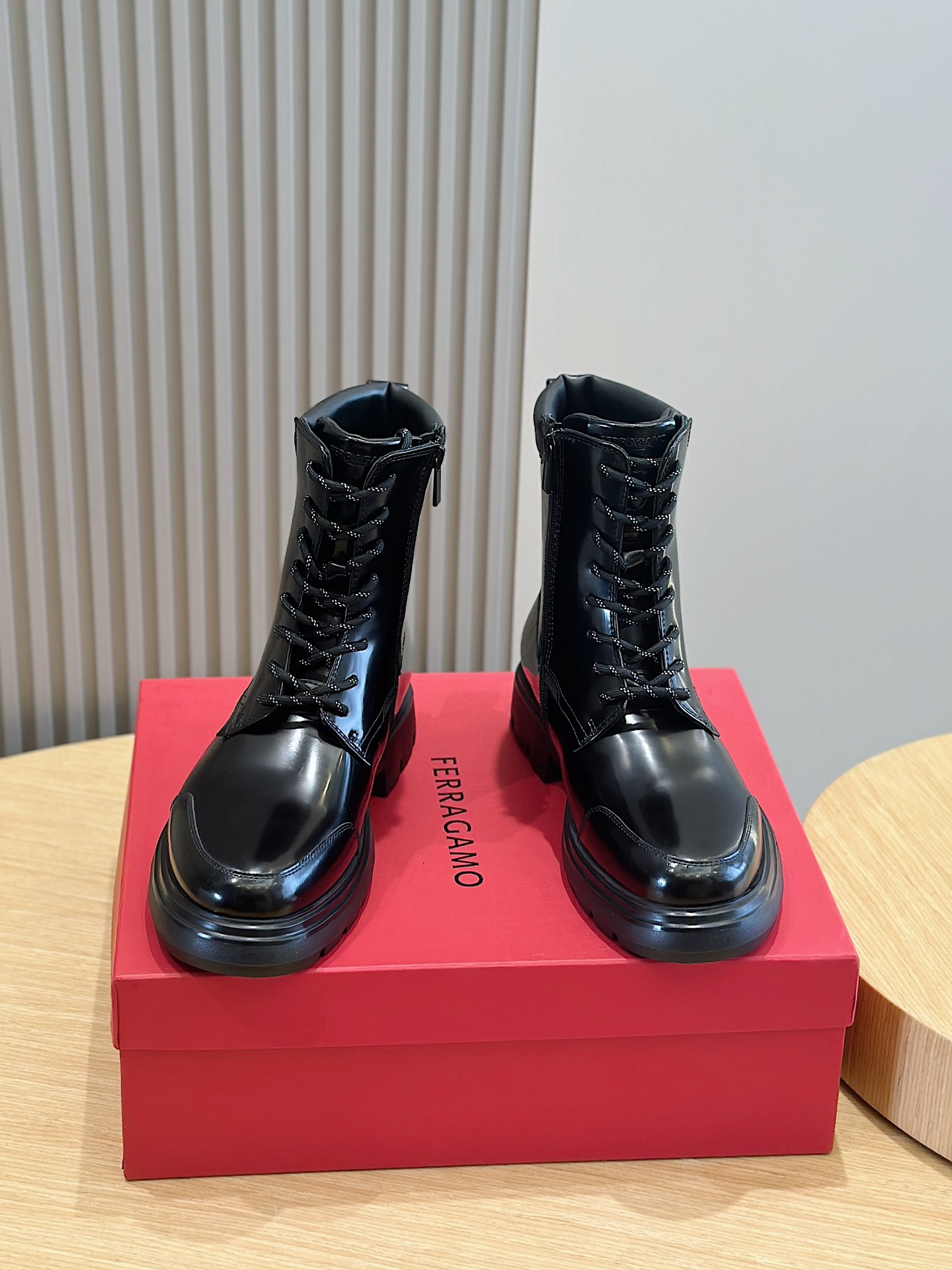 Ferragamo Boots Cow Leather M-s