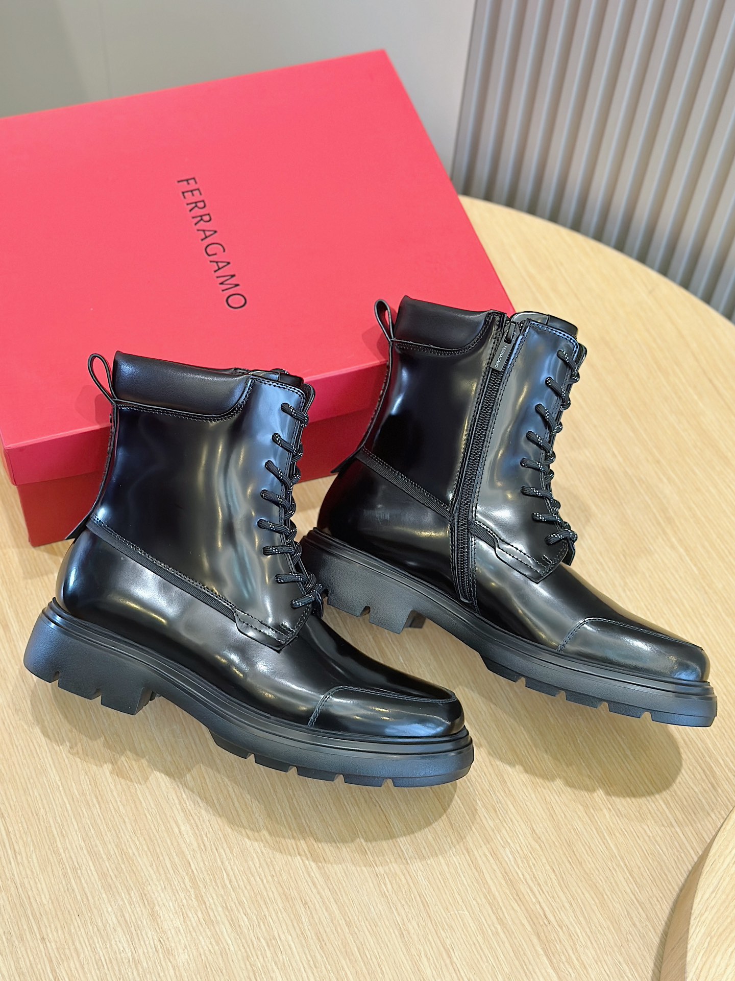 Ferragamo Boots Cow Leather M-s