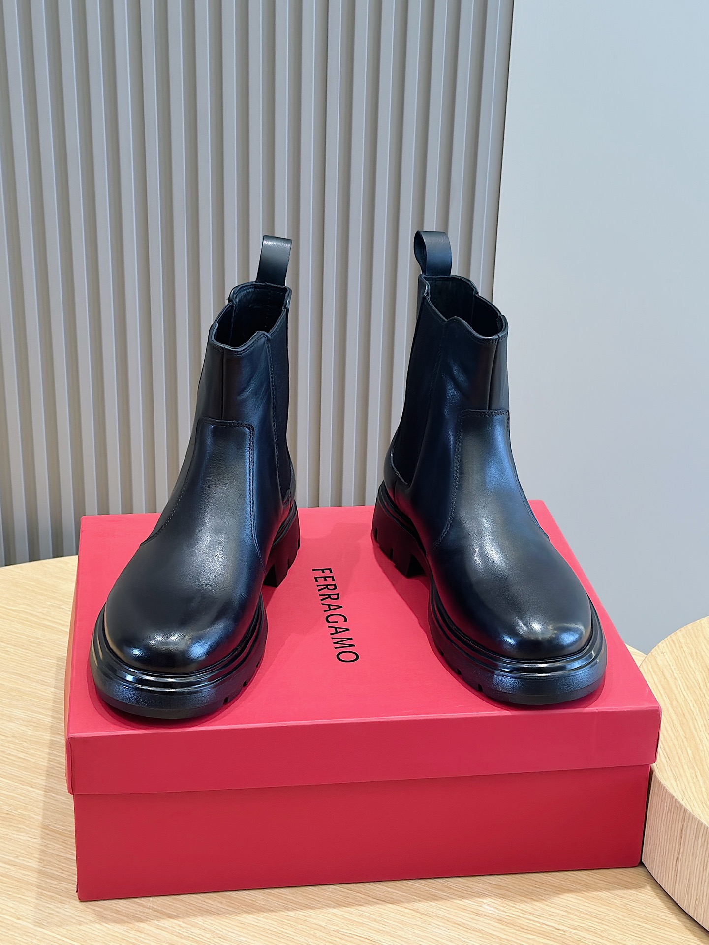 Ferragamo Boots Cow Leather M-s