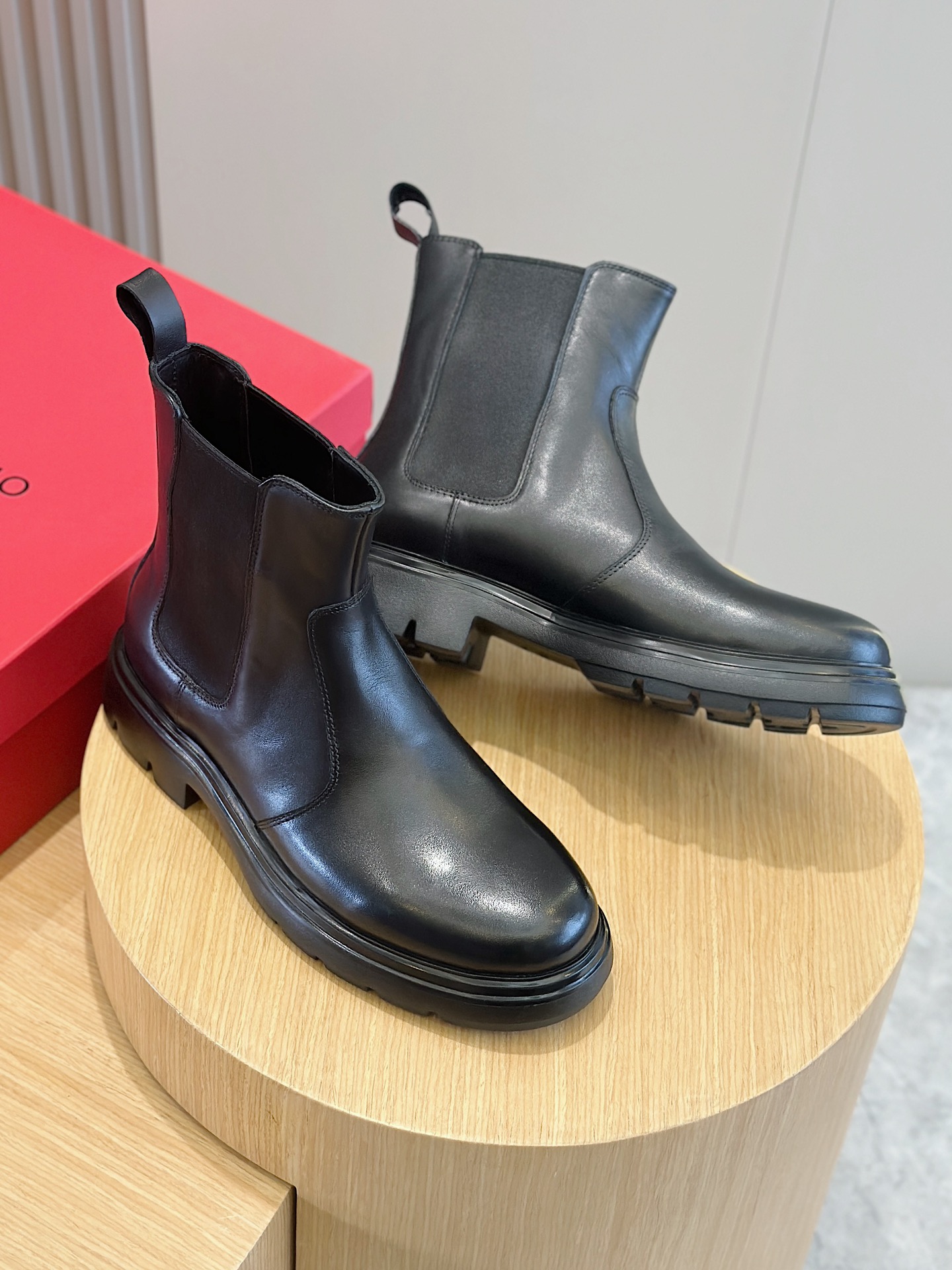 Ferragamo Boots Cow Leather M-s