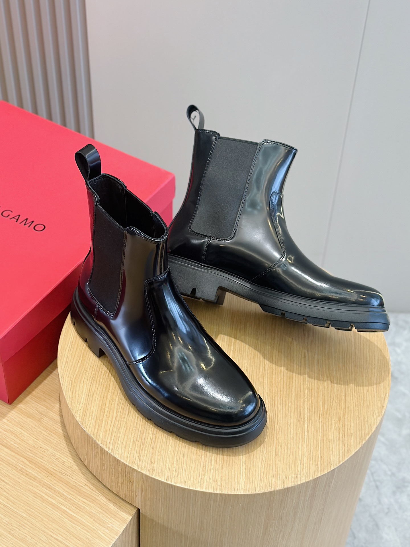 Ferragamo Boots Cow Leather M-s
