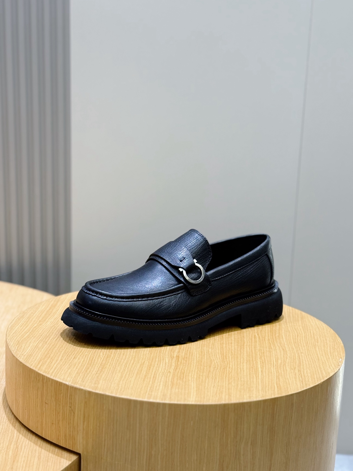 Ferragamo Male Leather Shoes Cow Leather M-s