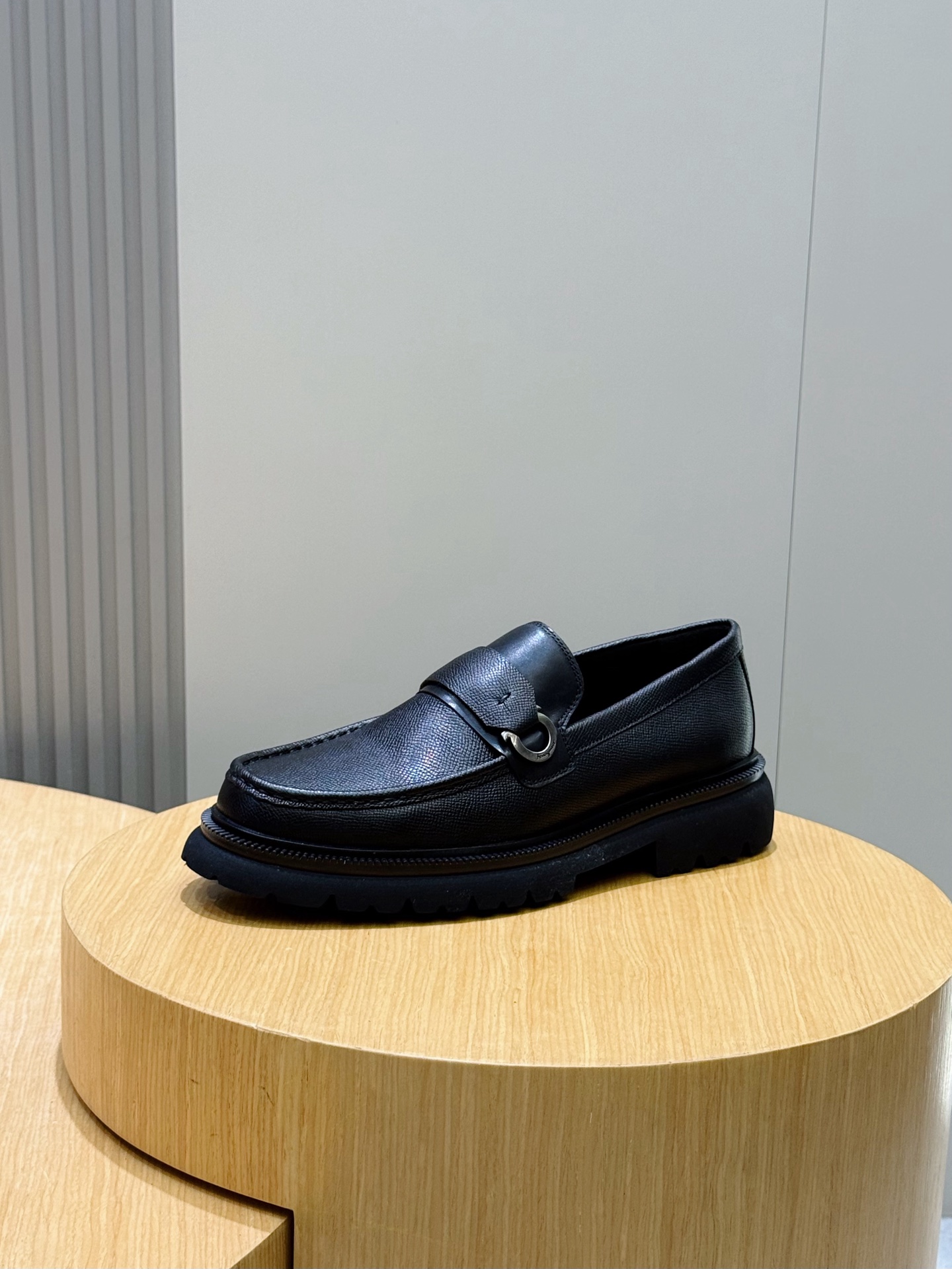 Ferragamo Male Leather Shoes Cow Leather M-s