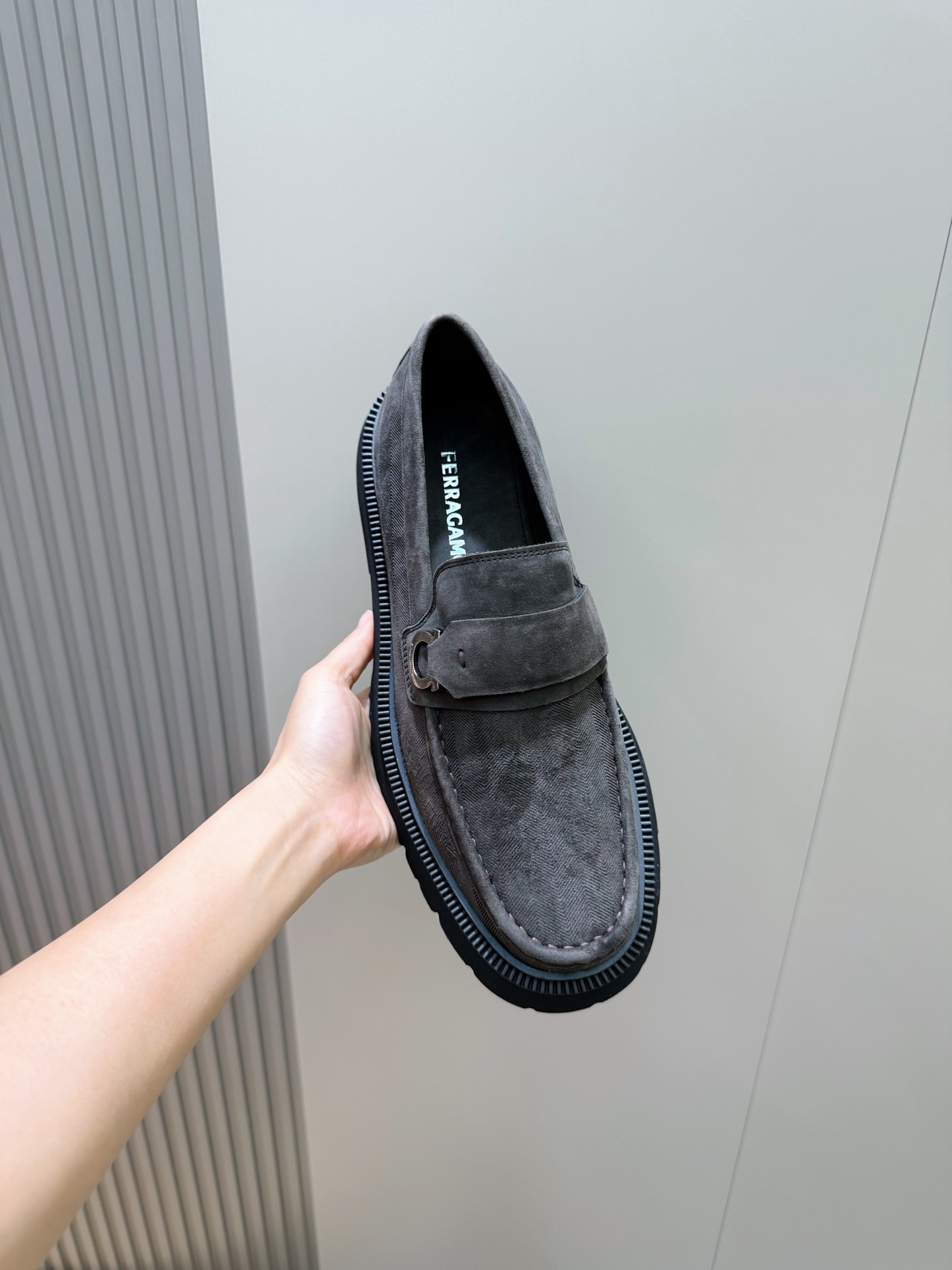 Ferragamo Male Leather Shoes Cow Leather M-s